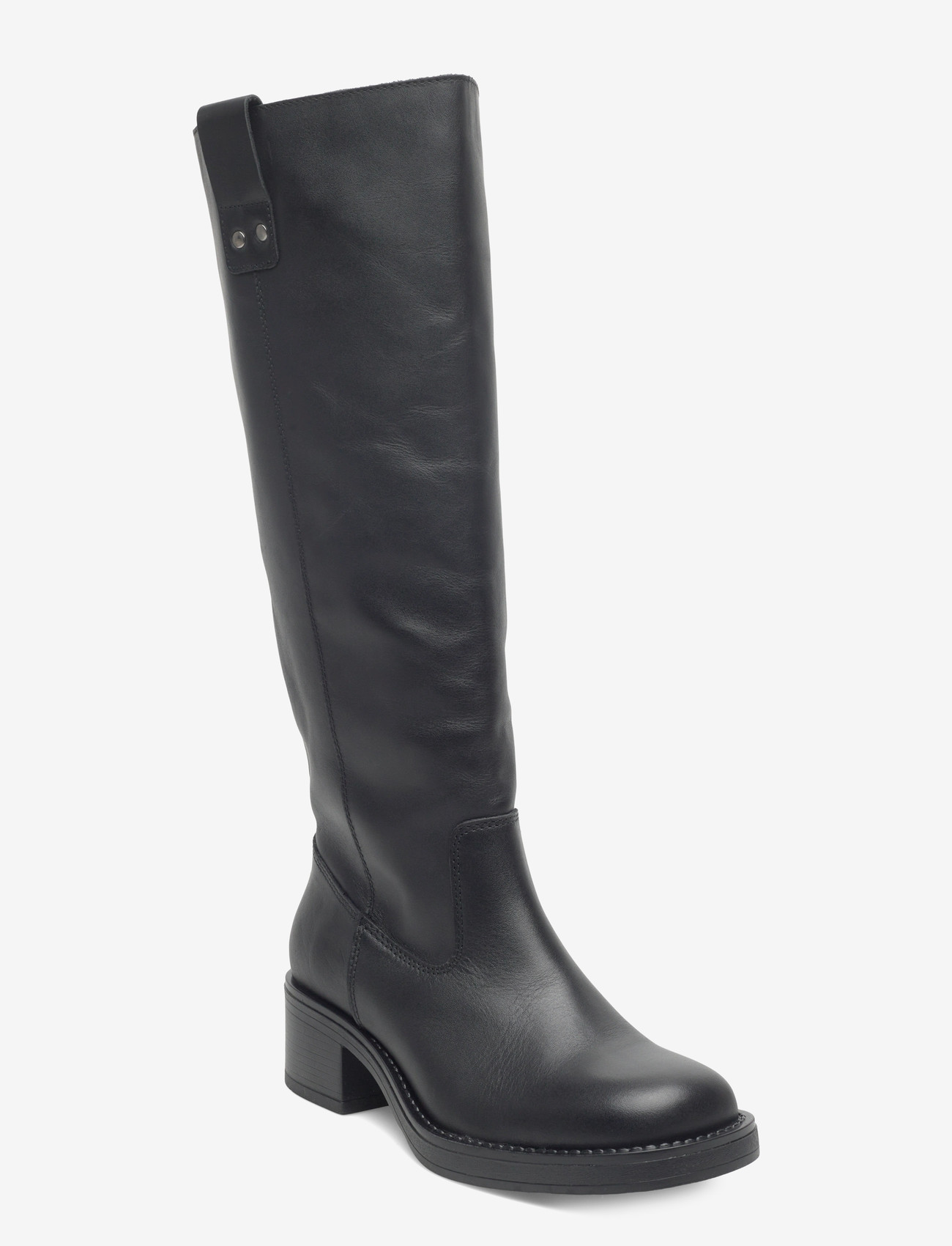 Bianco - BIAMARY Knee High Pull On Boot Smooth Leather - damen - black - 0