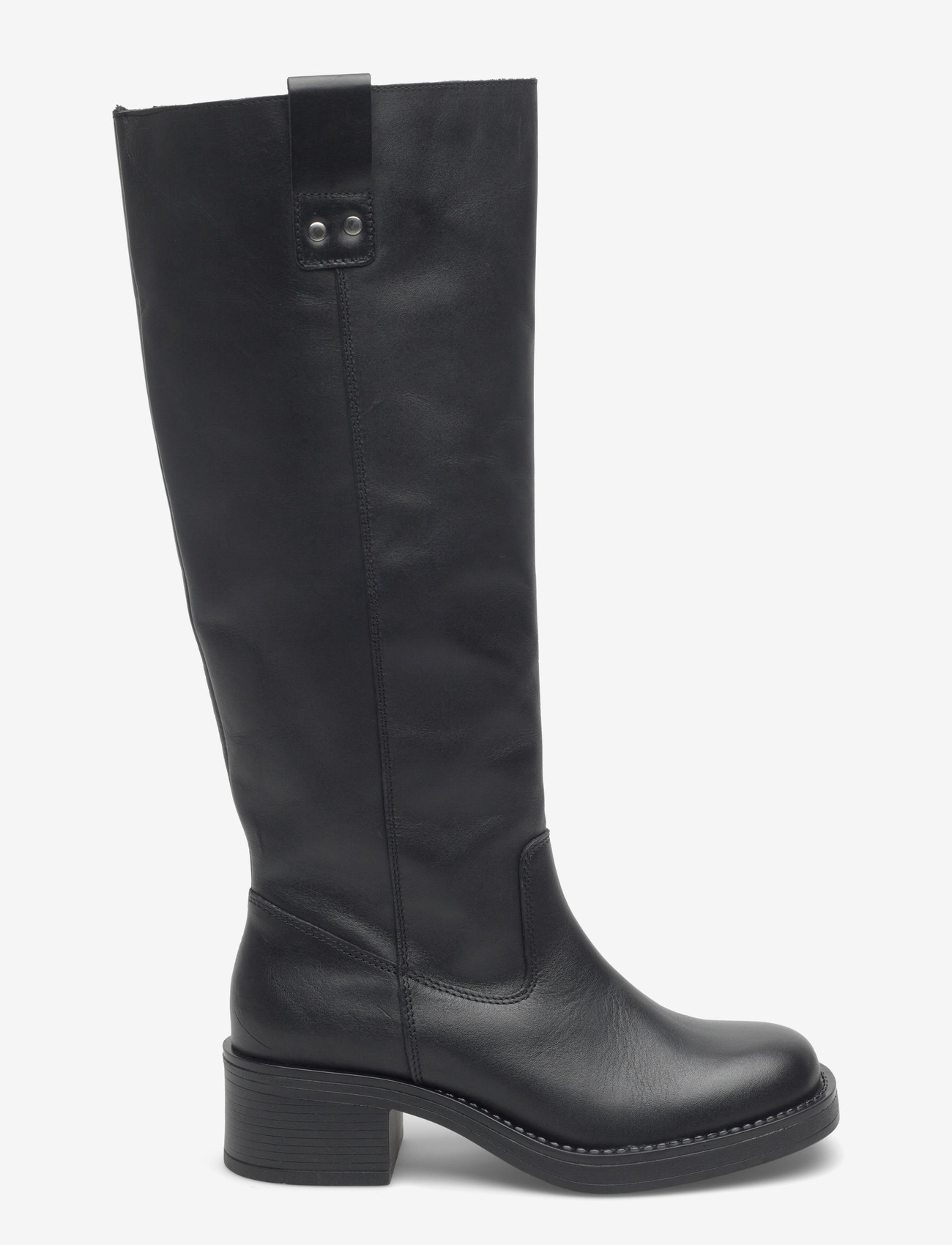 Bianco - BIAMARY Knee High Pull On Boot Smooth Leather - damen - black - 1