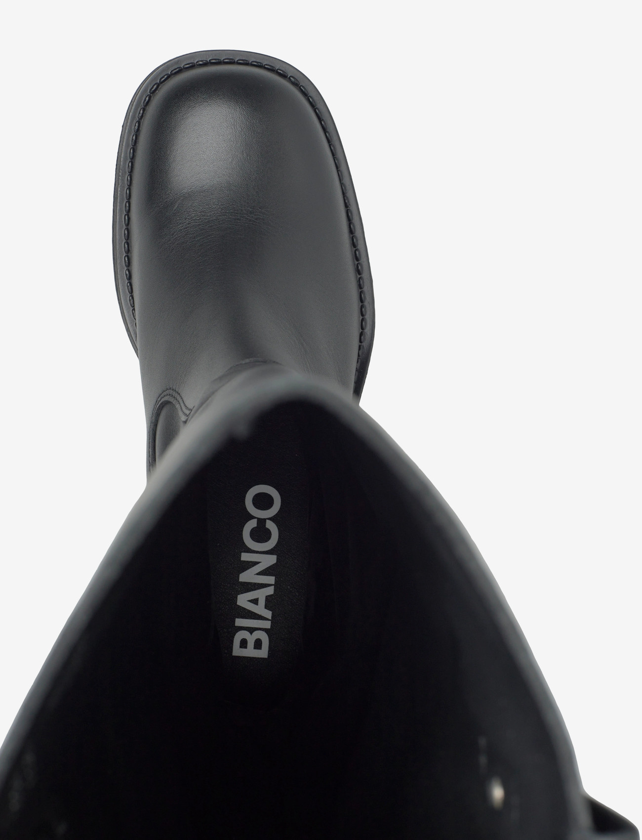 Bianco - BIAMARY Knee High Pull On Boot Smooth Leather - damen - black - 3