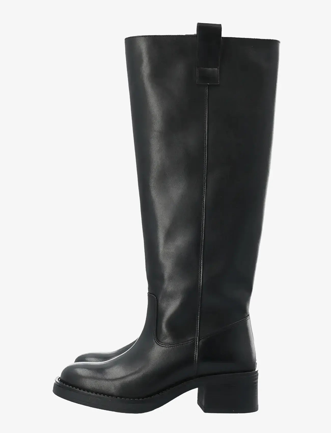 Bianco - BIAMARY Knee High Pull On Boot Smooth Leather - damen - black - 5