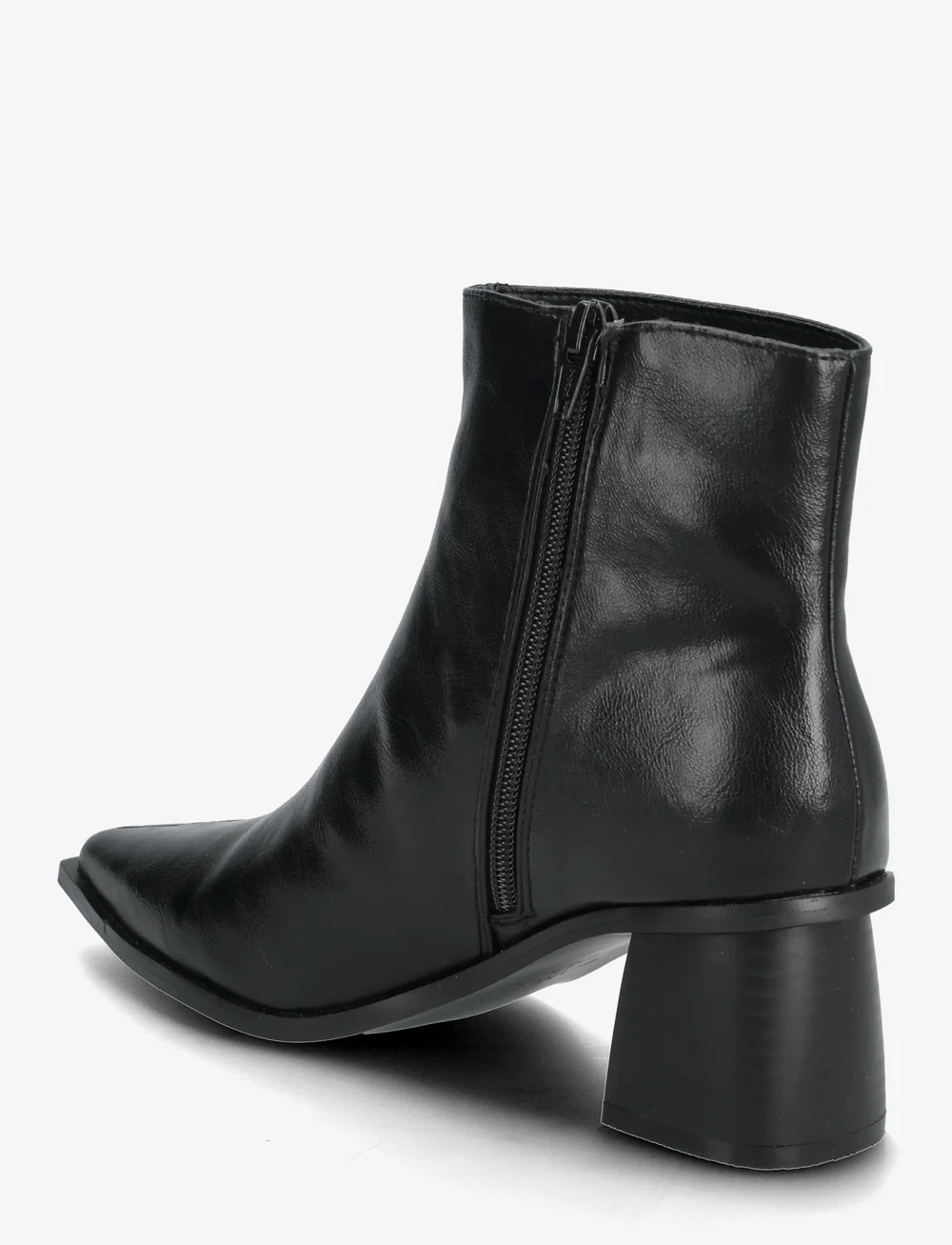 Bianco - BIALEONORA Short Zip Boot Faux Leather - stövletter - black - 2