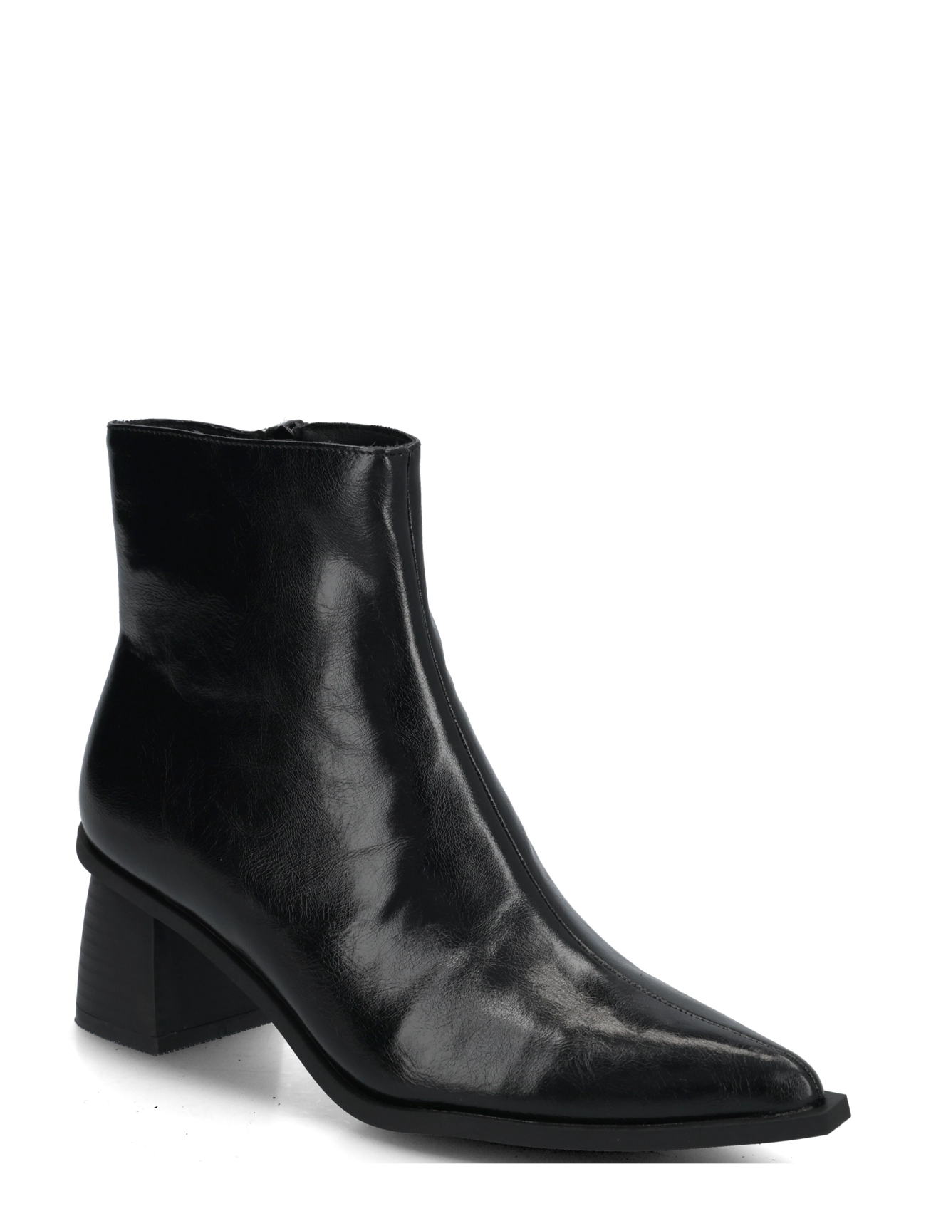 Bianco BIALEONORA Short Zip Boot Faux Leather - Bianco - BLACK PRATIA / black