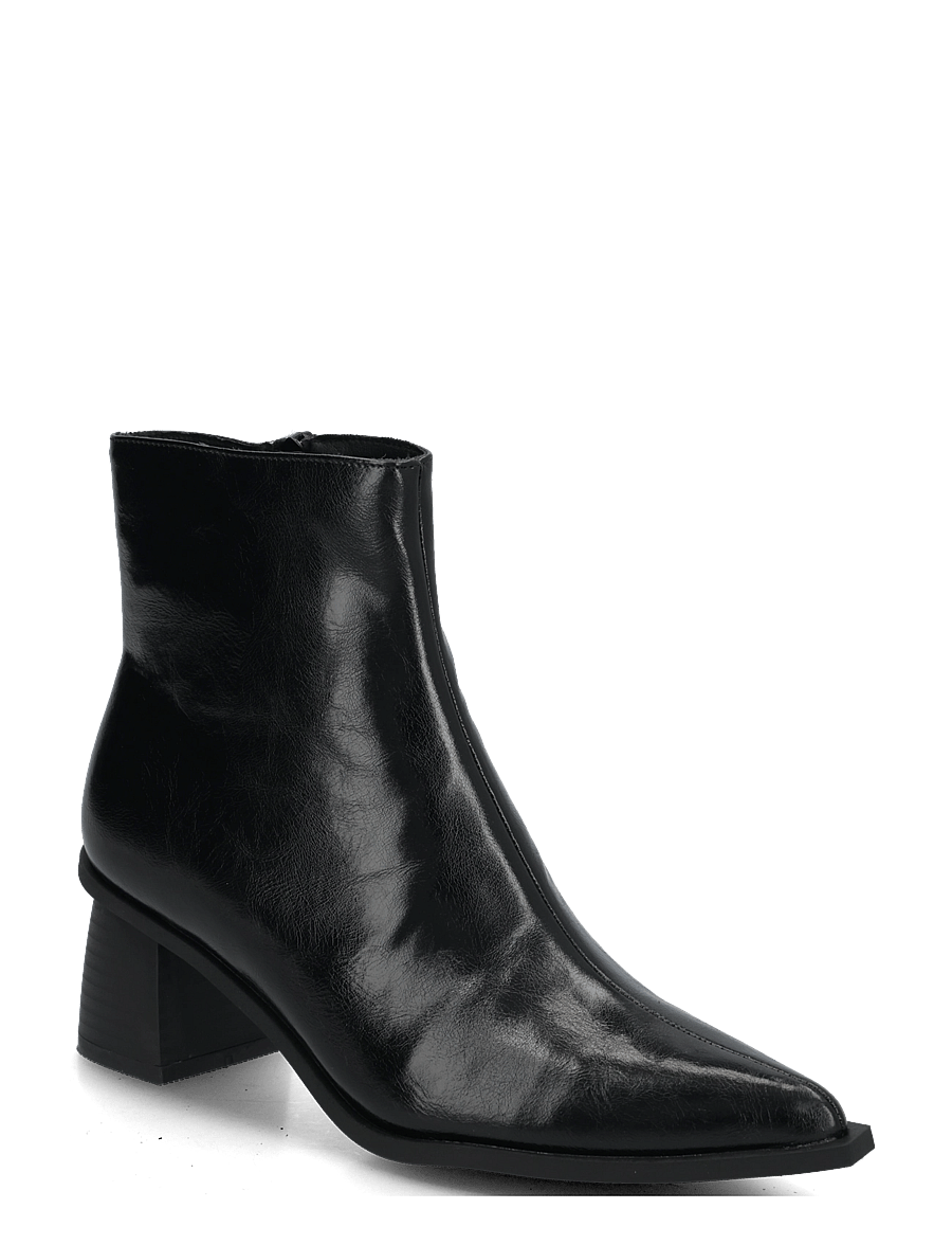 Bianco - BIALEONORA Short Zip Boot Faux Leather - støvletter - black pratia - 0