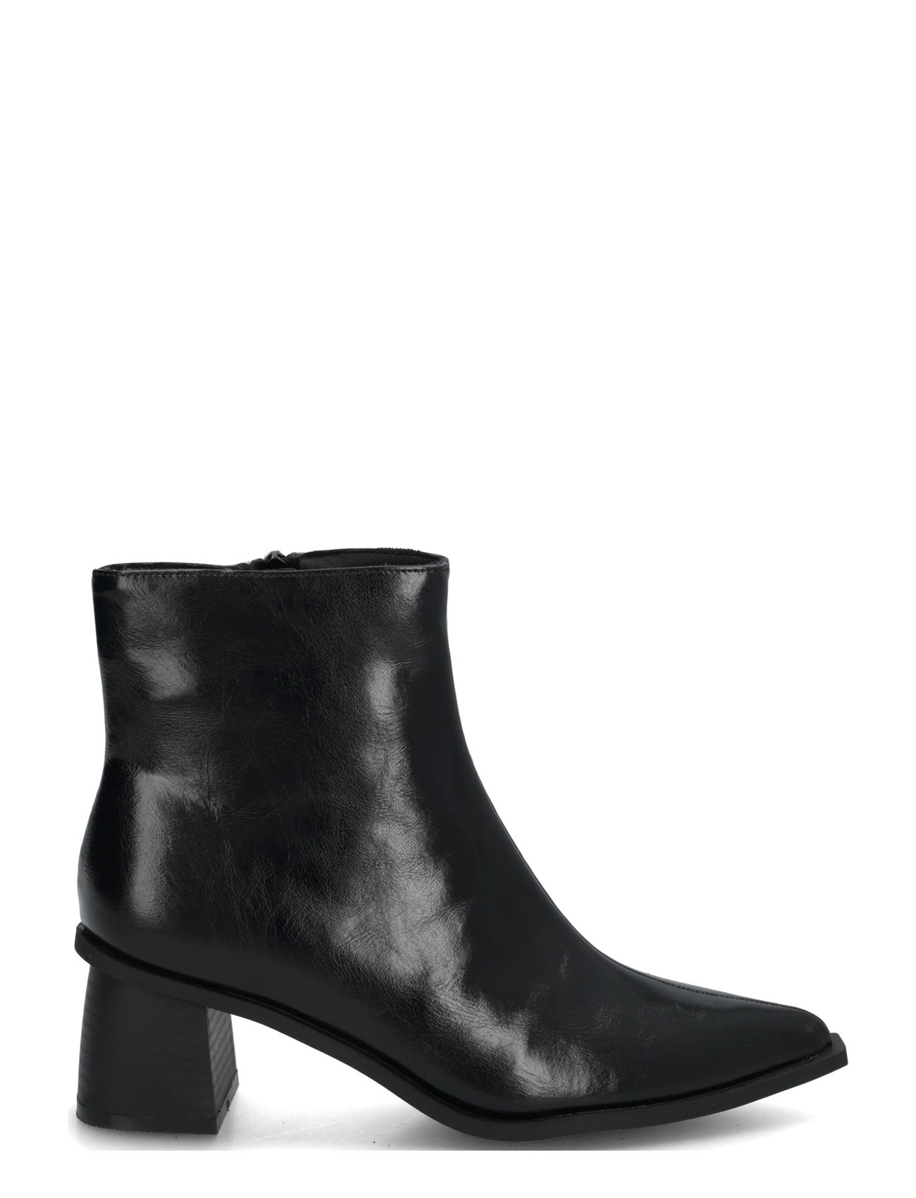 Bianco - BIALEONORA Short Zip Boot Faux Leather - støvletter - black pratia - 2