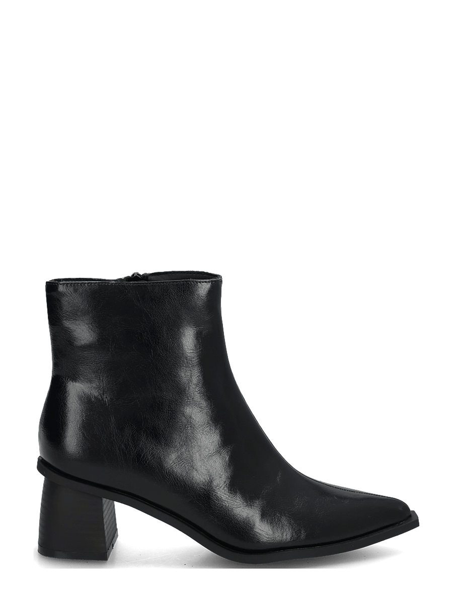 Bianco - BIALEONORA Short Zip Boot Faux Leather - støvletter - black pratia - 2