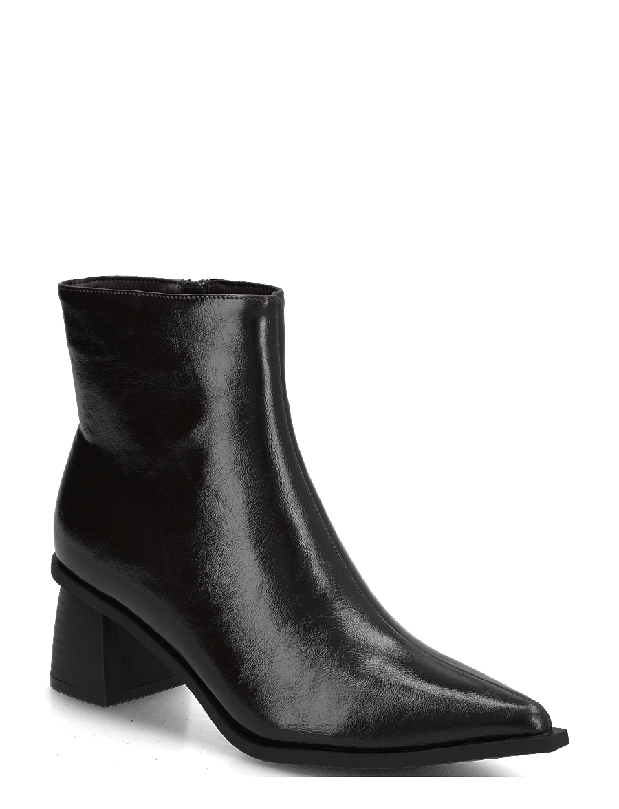 Bianco - BIALEONORA Short Zip Boot Faux Leather - støvletter - brown pratia - 0