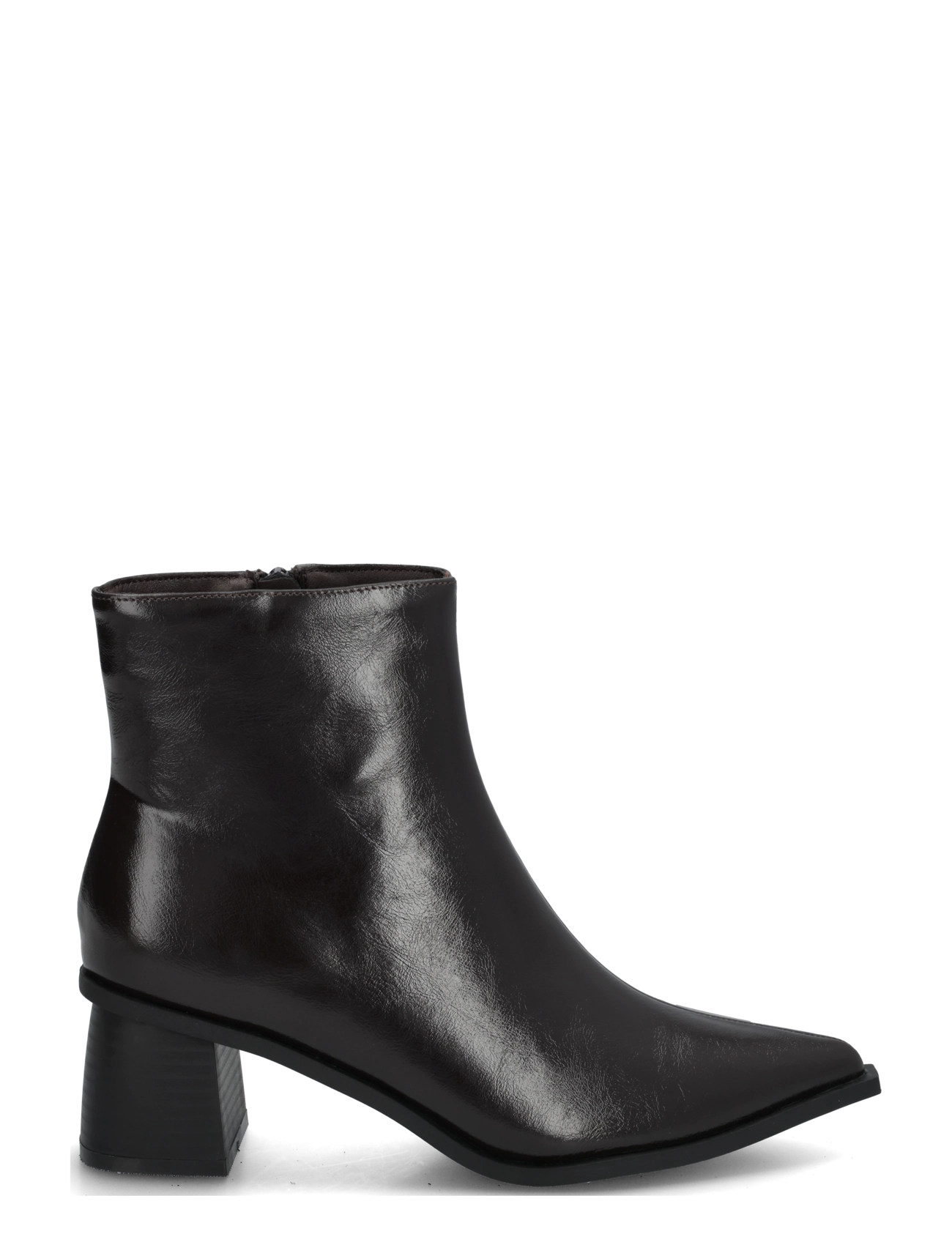 Bianco - BIALEONORA Short Zip Boot Faux Leather - støvletter - brown pratia - 2
