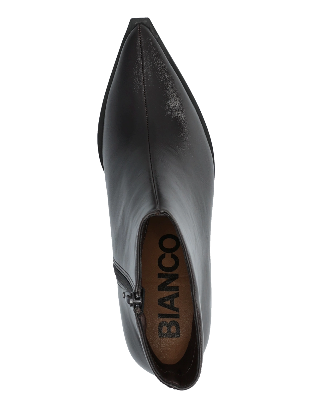 Bianco - BIALEONORA Short Zip Boot Faux Leather - støvletter - brown pratia - 3
