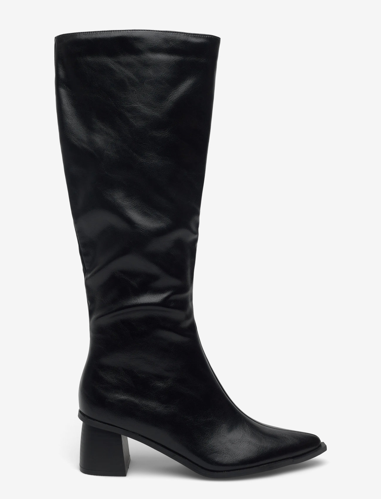 Bianco - BIALEONORA Tall Zip Boot Faux Leather - kniehohe stiefel - black - 1