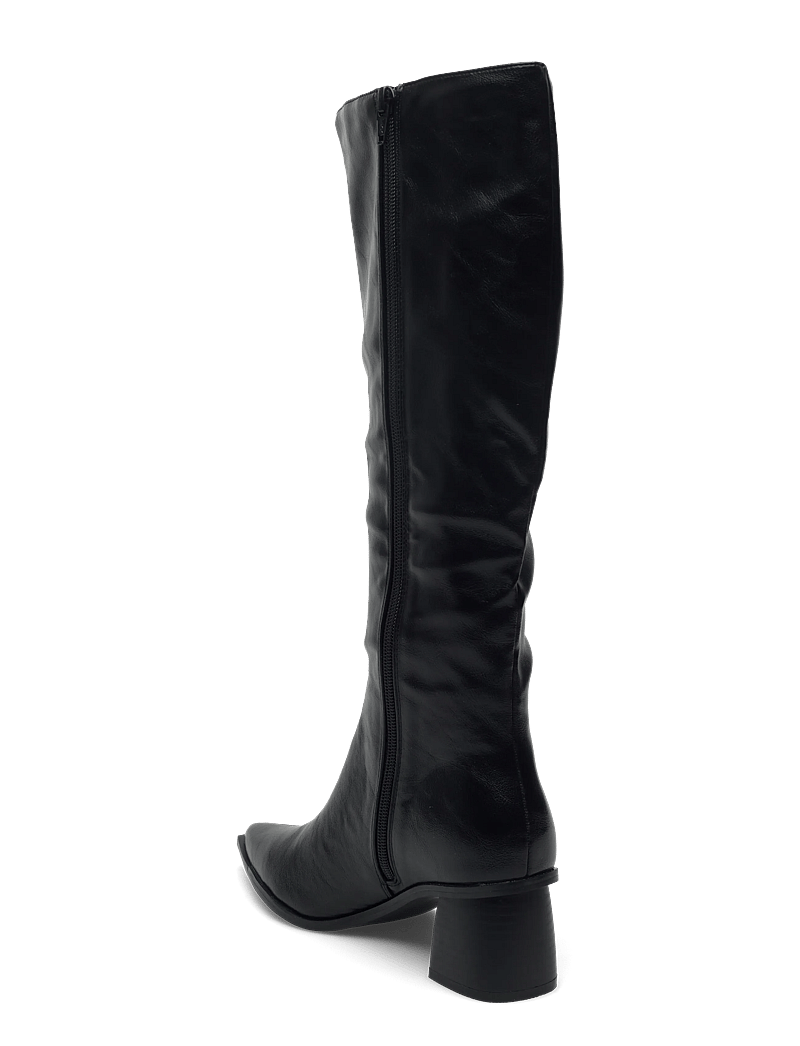 Bianco - BIALEONORA Tall Zip Boot Faux Leather - langskaftede støvler - black - 2