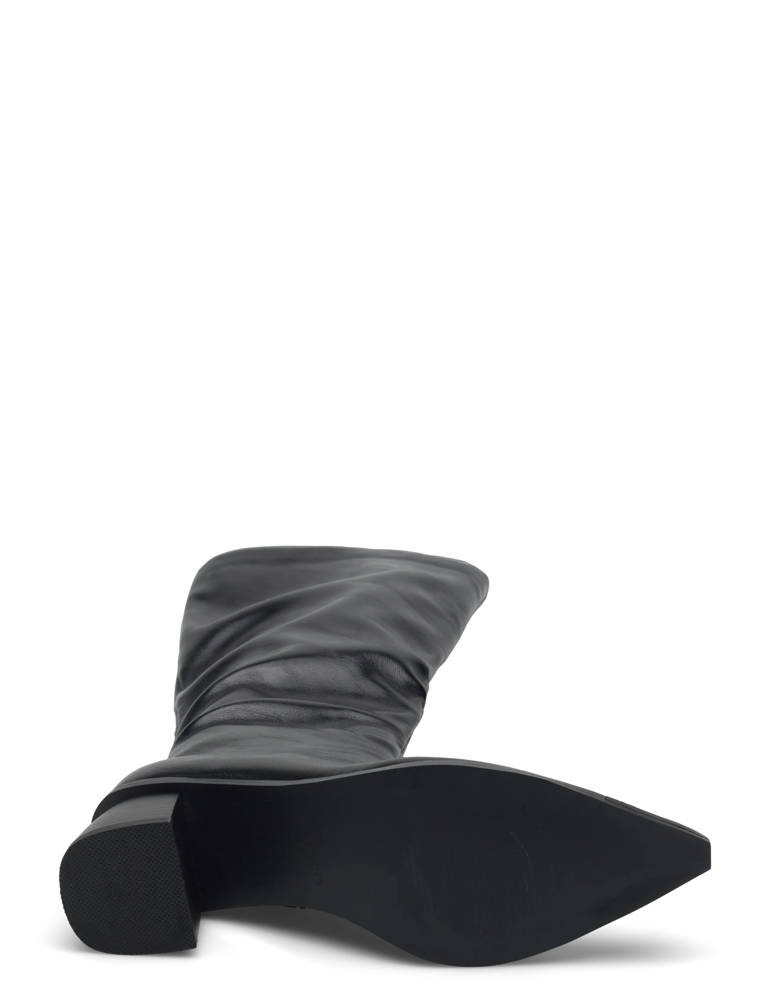 Bianco - BIALEONORA Tall Zip Boot Faux Leather - kozaki do kolan - black - 5