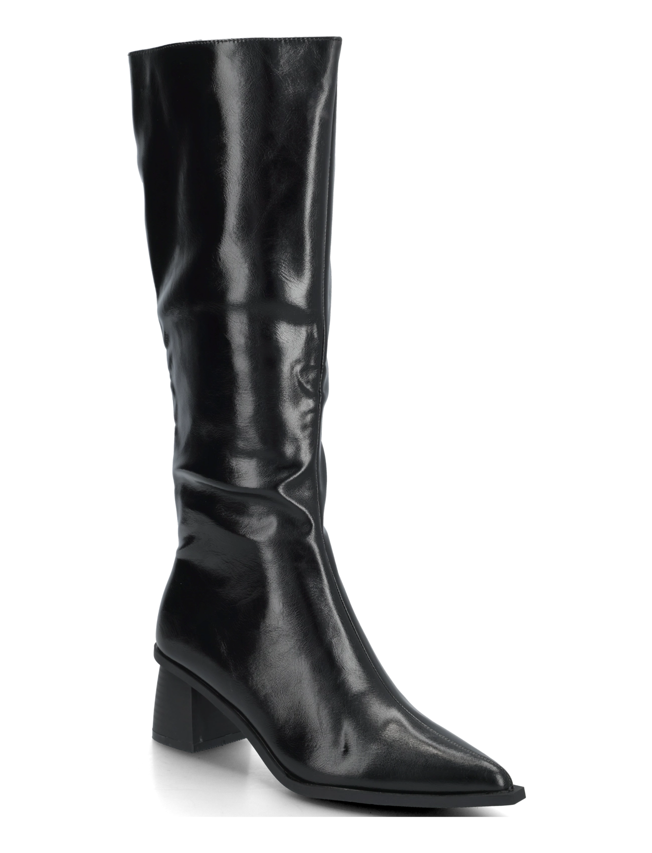 Bianco BIALEONORA Tall Zip Boot Faux Leather - Bianco - BLACK PRATIA / black