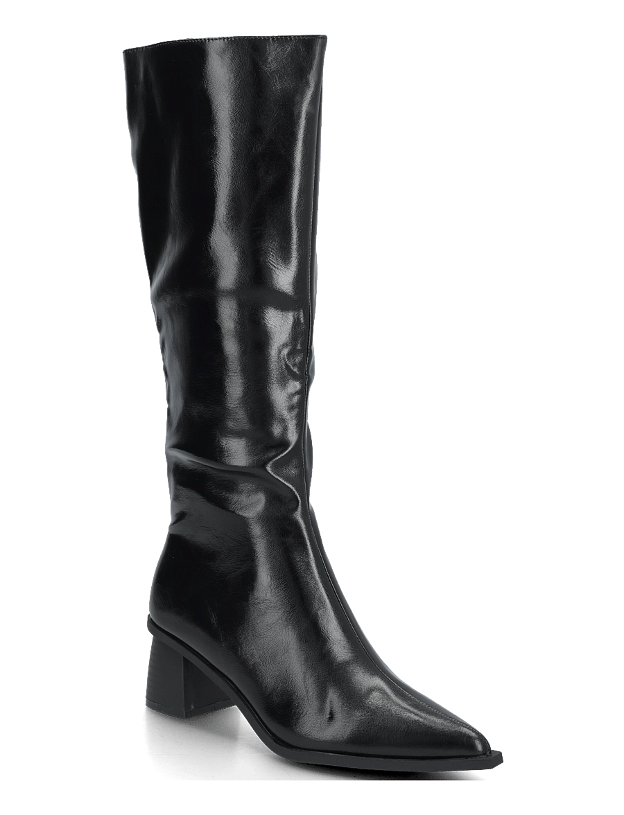 Bianco - BIALEONORA Tall Zip Boot Faux Leather - langskaftede støvler - black pratia - 0