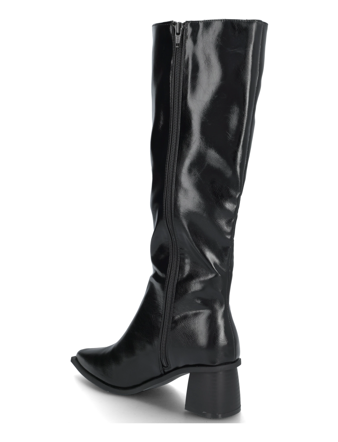 Bianco - BIALEONORA Tall Zip Boot Faux Leather - langskaftede støvler - black pratia - 1