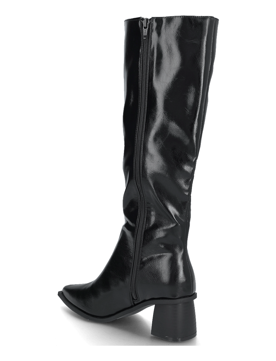 Bianco - BIALEONORA Tall Zip Boot Faux Leather - langskaftede støvler - black pratia - 1