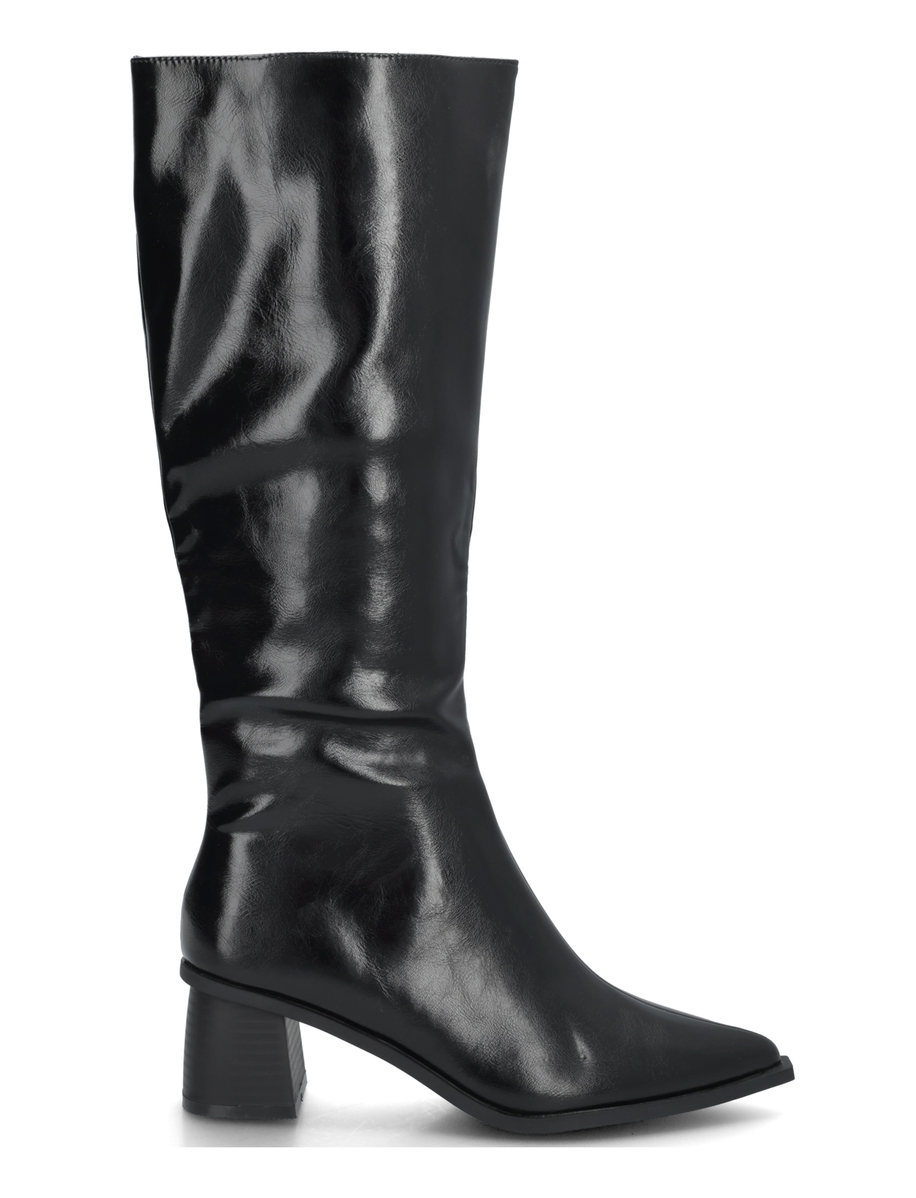 Bianco - BIALEONORA Tall Zip Boot Faux Leather - langskaftede støvler - black pratia - 2