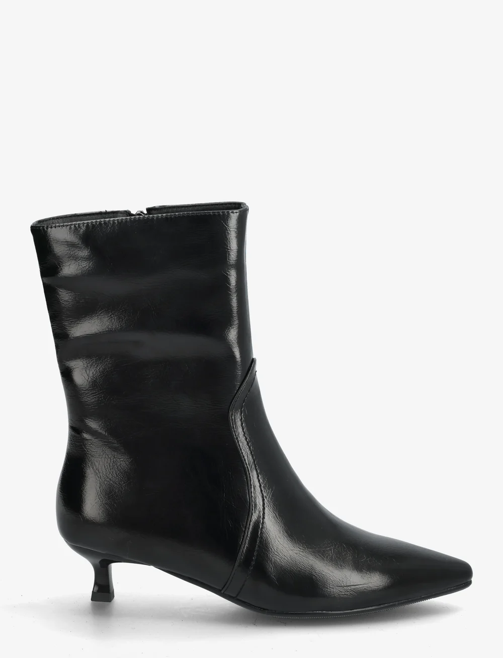 Bianco - BIAJESSICA Zip Boot Faux Leather - støvletter - black - 1