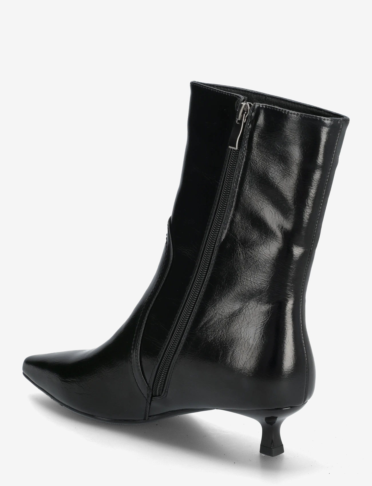 Bianco - BIAJESSICA Zip Boot Faux Leather - heeled ankle boots - black - 2