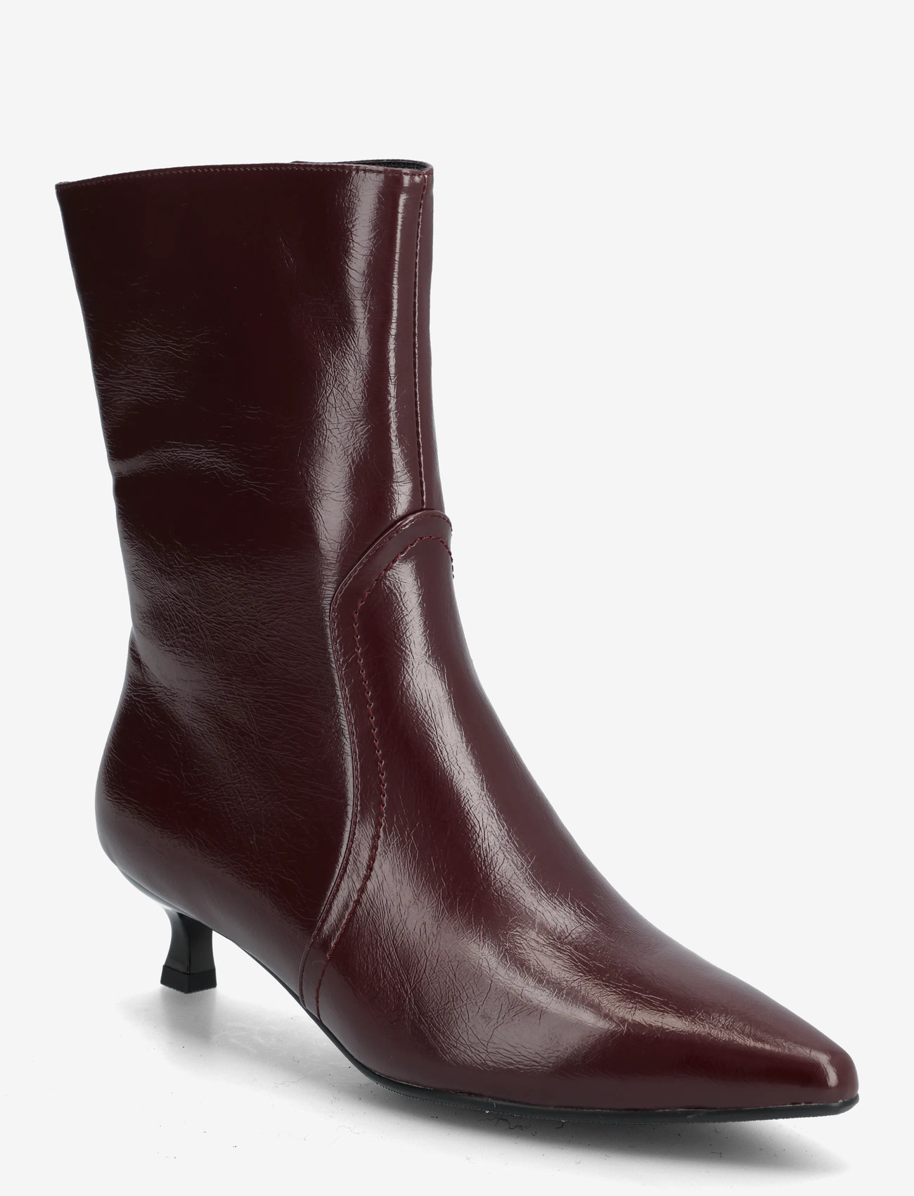 Bianco - BIAJESSICA Zip Boot Faux Leather - støvletter - burgundy - 1