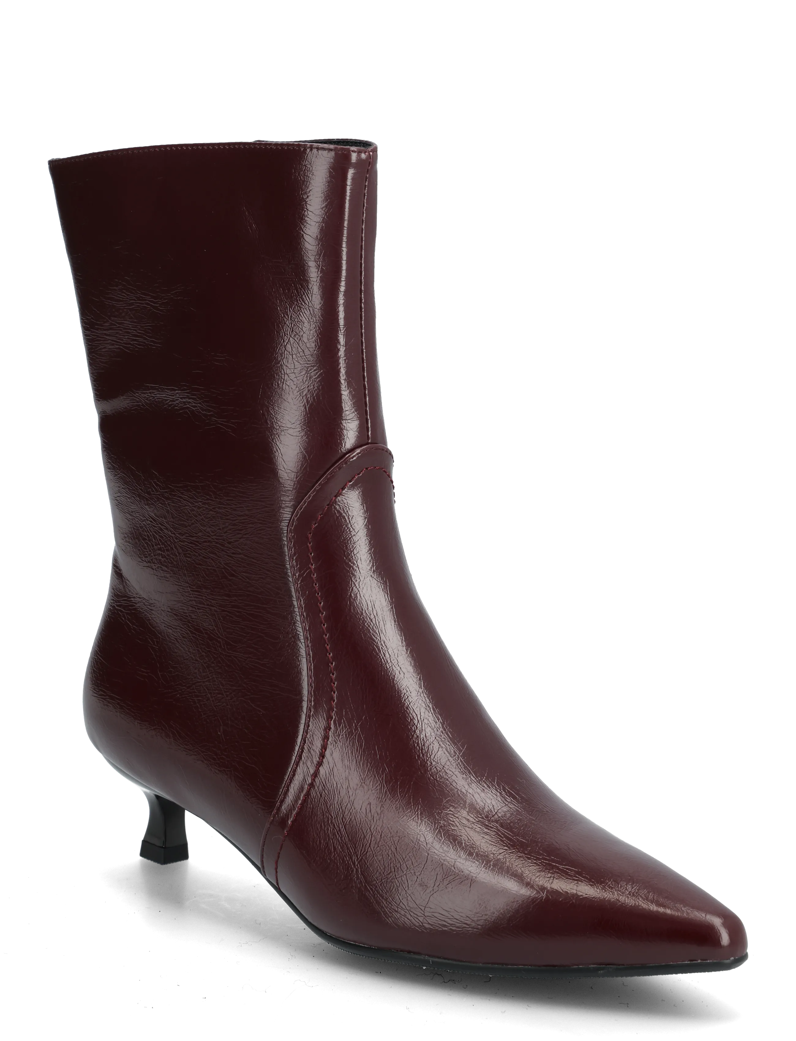 Bianco BIAJESSICA Zip Boot Faux Leather - Sko - BURGUNDY / burgundy