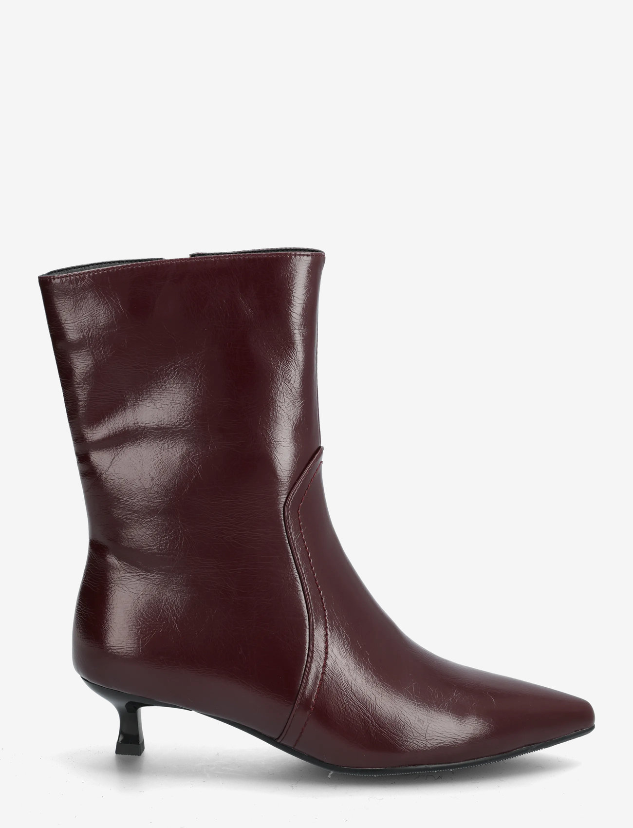 Bianco - BIAJESSICA Zip Boot Faux Leather - støvletter - burgundy - 2