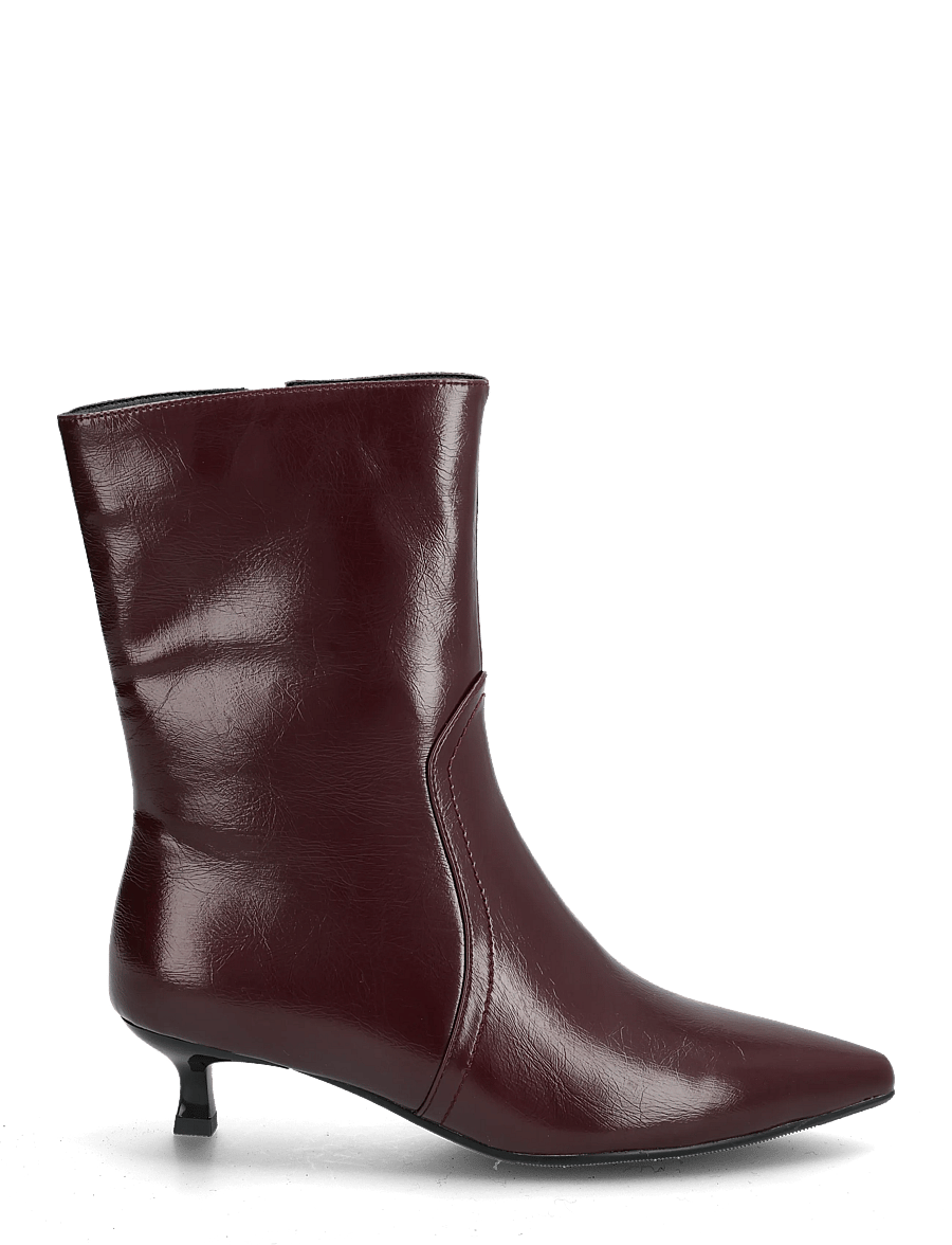 Bianco - BIAJESSICA Zip Boot Faux Leather - stiefeletten mit absatz - burgundy - 2