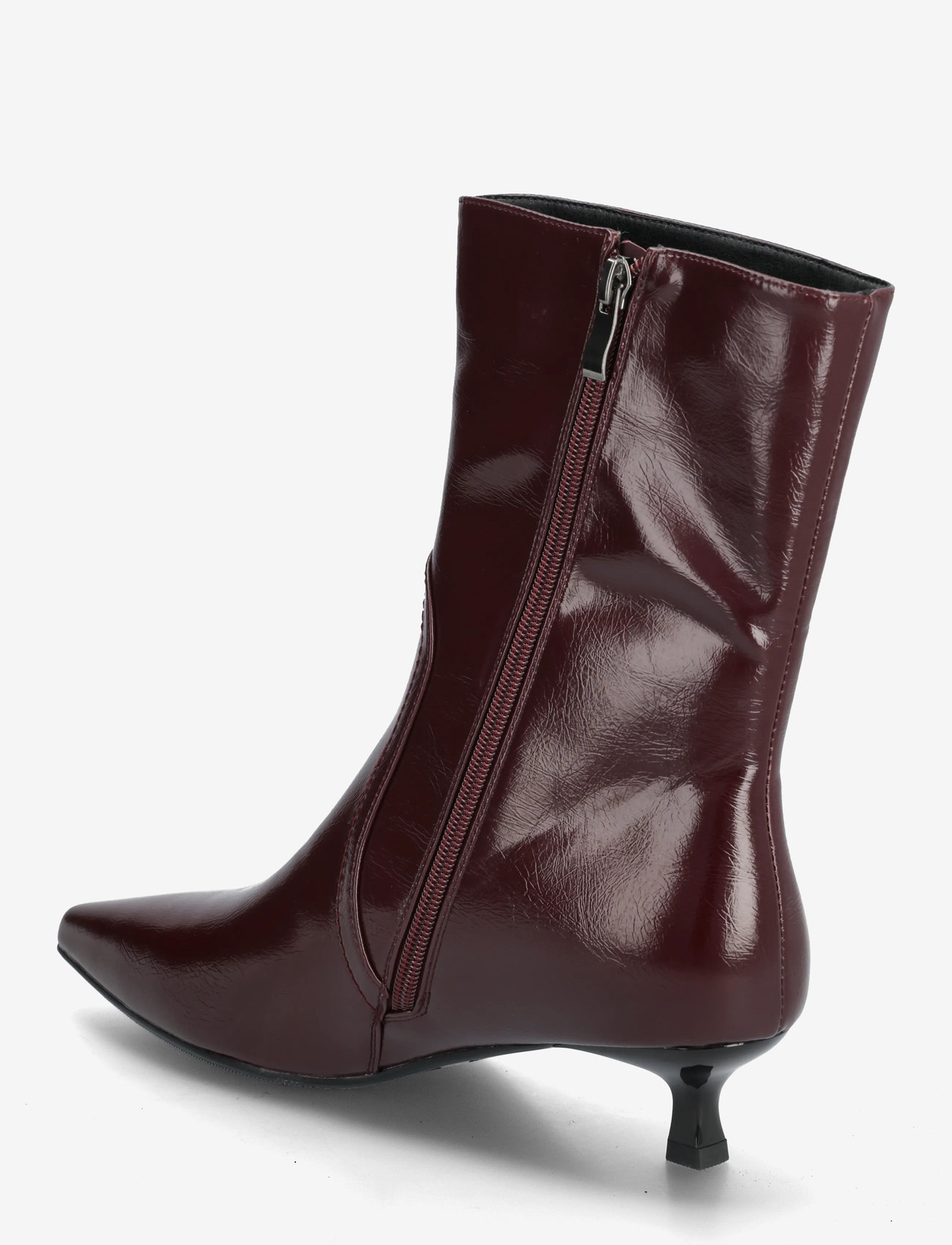 Bianco - BIAJESSICA Zip Boot Faux Leather - støvletter - burgundy - 3