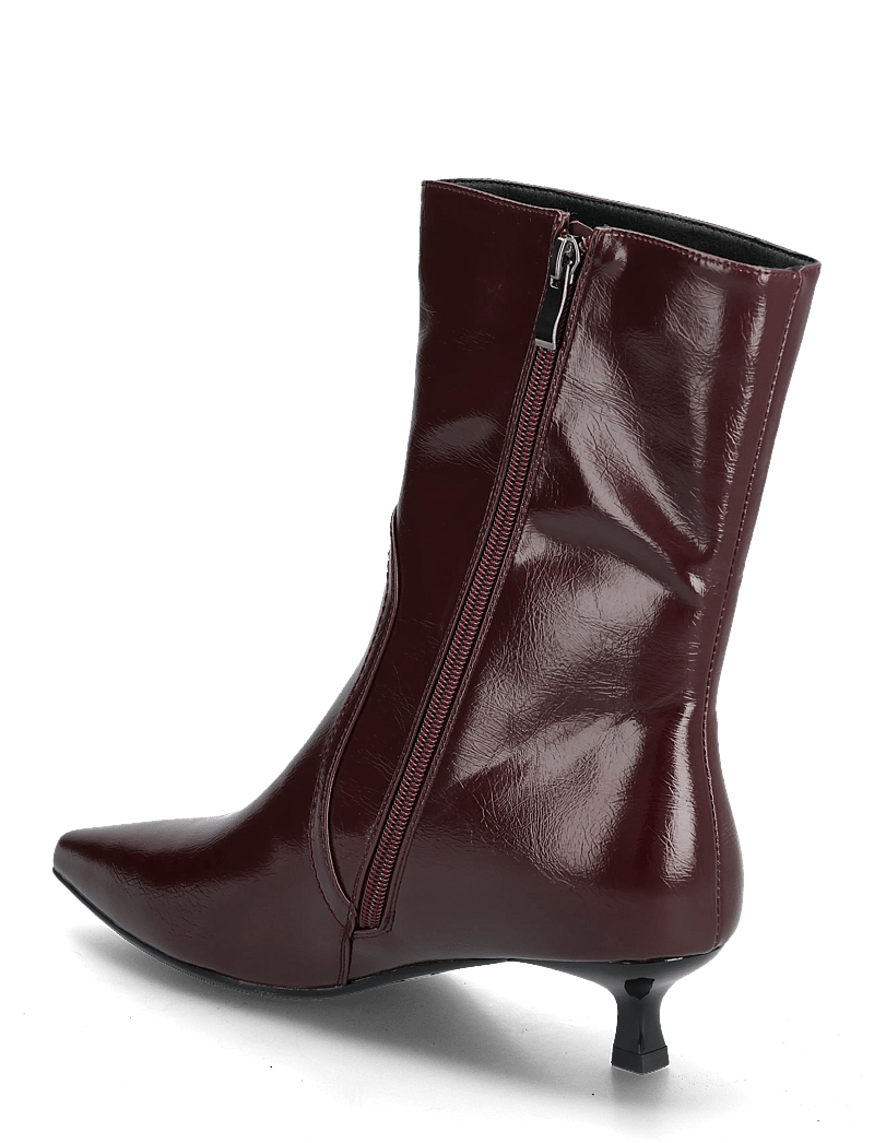 Bianco - BIAJESSICA Zip Boot Faux Leather - stiefeletten mit absatz - burgundy - 3