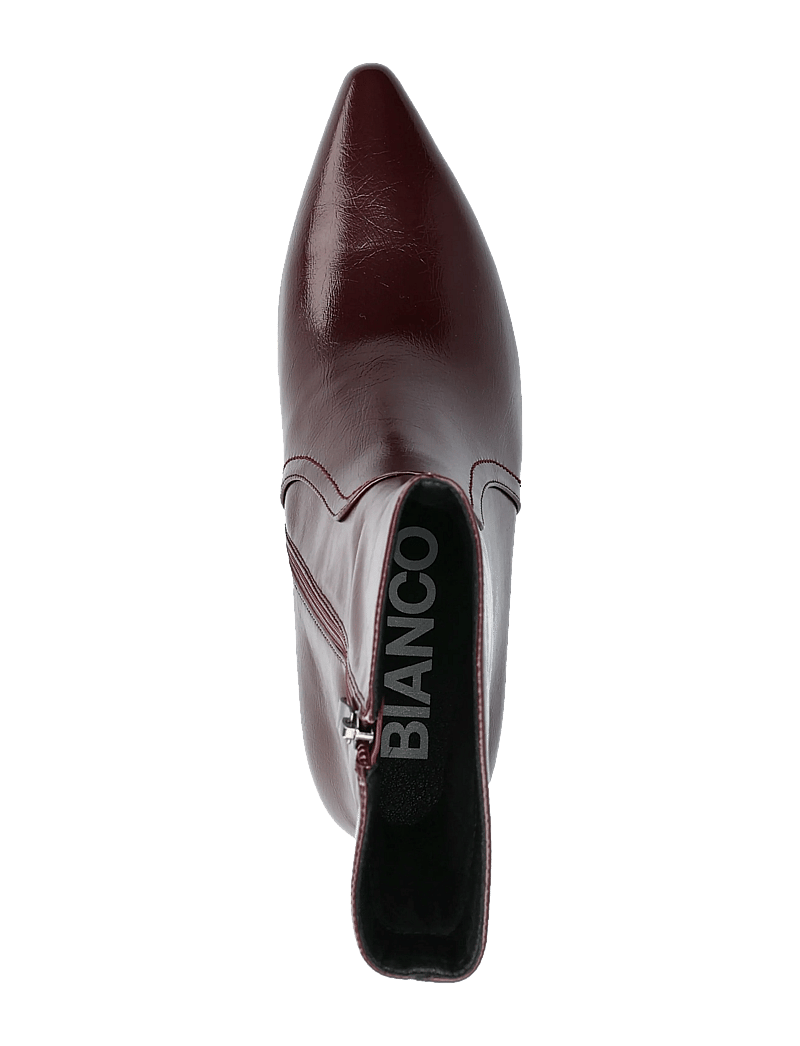 Bianco - BIAJESSICA Zip Boot Faux Leather - stiefeletten mit absatz - burgundy - 4