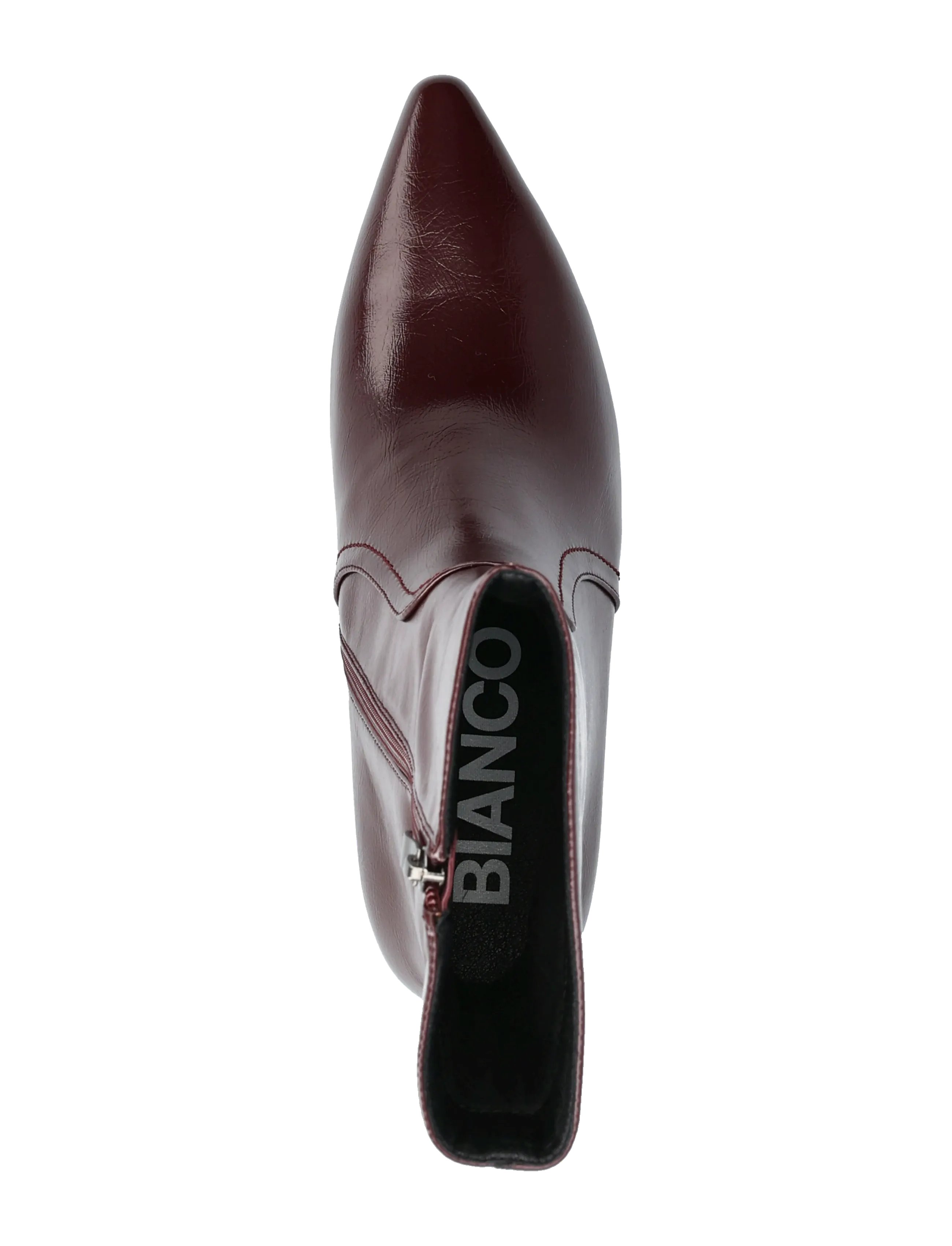 Bianco - BIAJESSICA Zip Boot Faux Leather - stiefeletten mit absatz - burgundy - 4