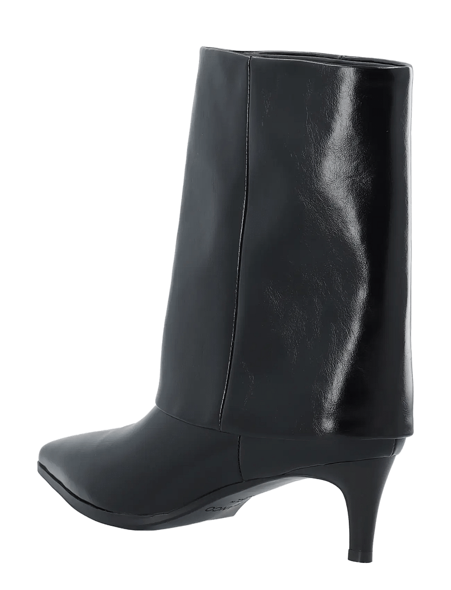 Bianco - BIAABBIE Mid Fold Over Boot Faux Leather - stövletter - black pratia - 2