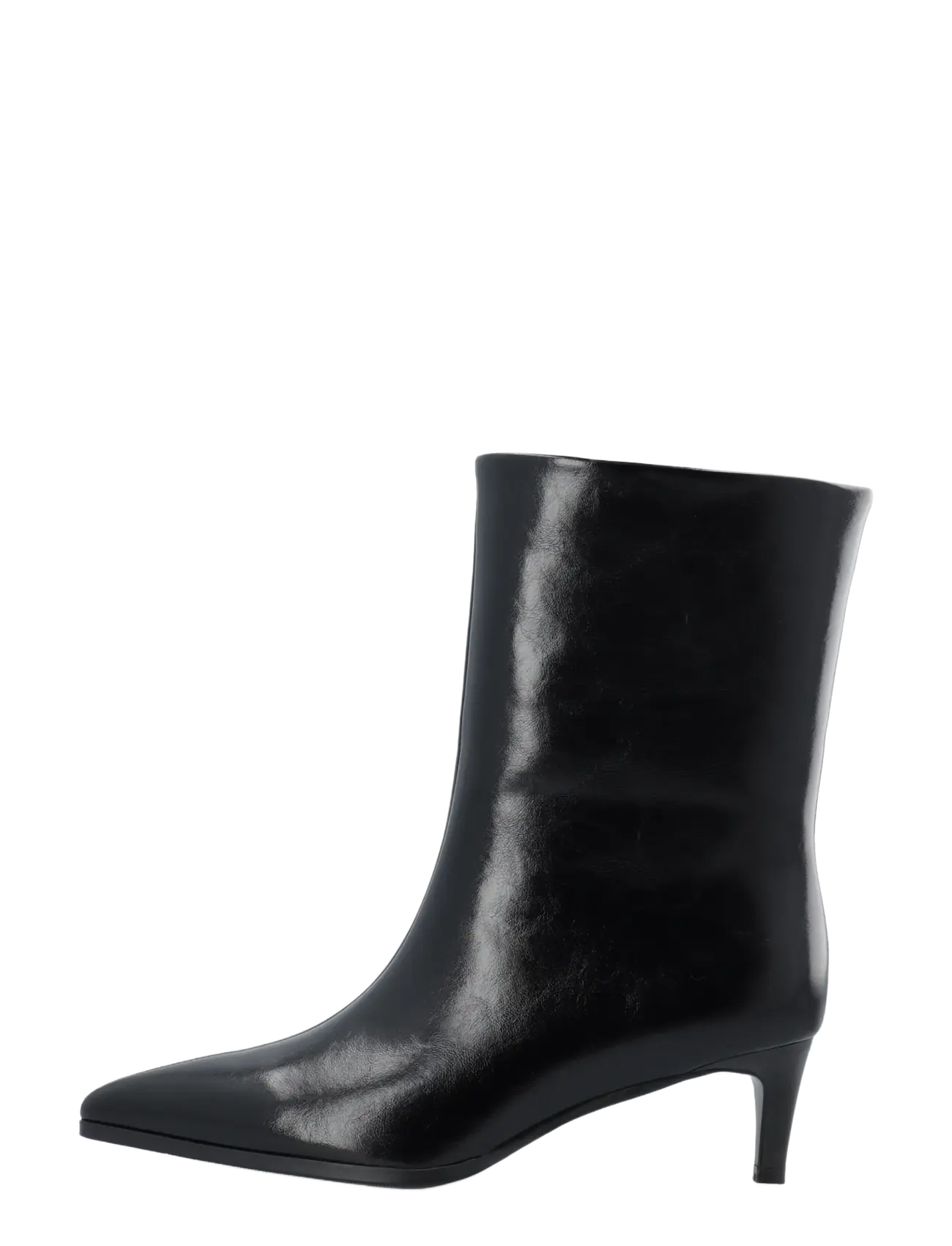 Bianco - BIAABBIE Mid Pull On Boot Faux Leather - heeled ankle boots - black - 1