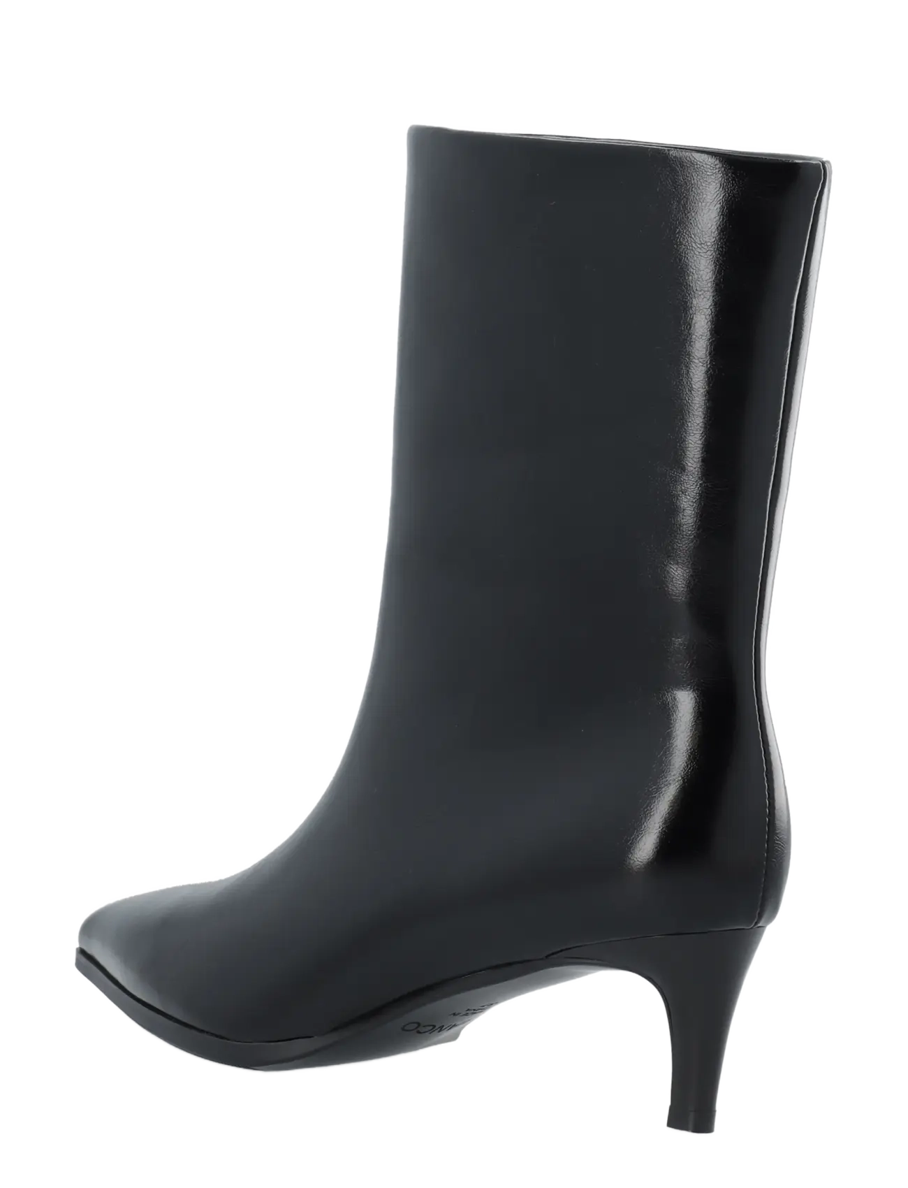 Bianco - BIAABBIE Mid Pull On Boot Faux Leather - heeled ankle boots - black - 2