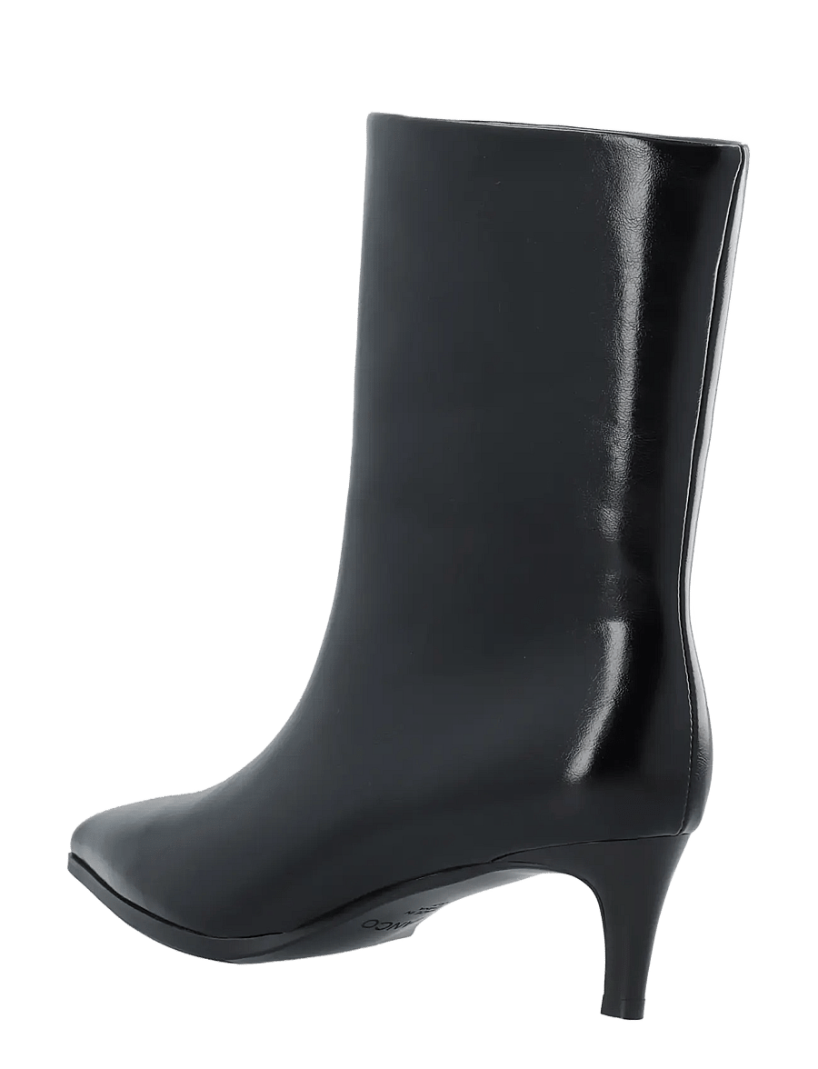 Bianco - BIAABBIE Mid Pull On Boot Faux Leather - heeled ankle boots - black - 2