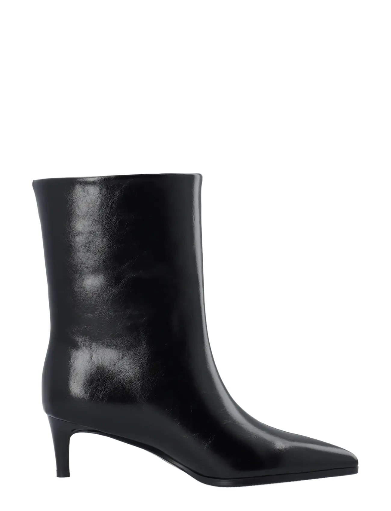Bianco - BIAABBIE Mid Pull On Boot Faux Leather - heeled ankle boots - black - 3
