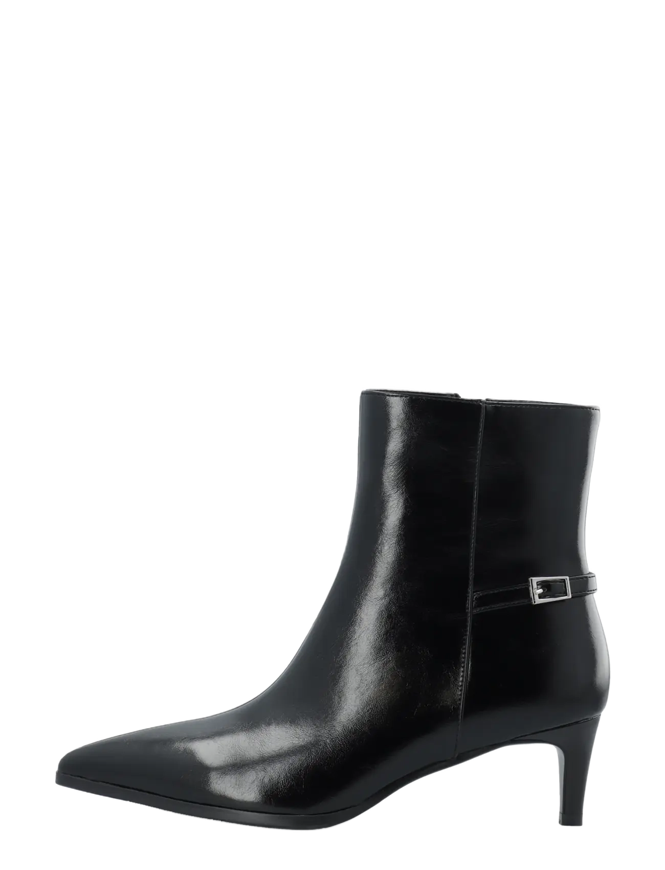Bianco - BIAABBIE Buckle Zip Boot Faux Leather - heeled ankle boots - black pratia - 1