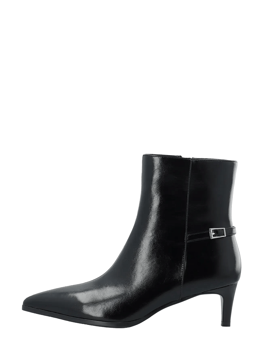 Bianco - BIAABBIE Buckle Zip Boot Faux Leather - heeled ankle boots - black pratia - 1
