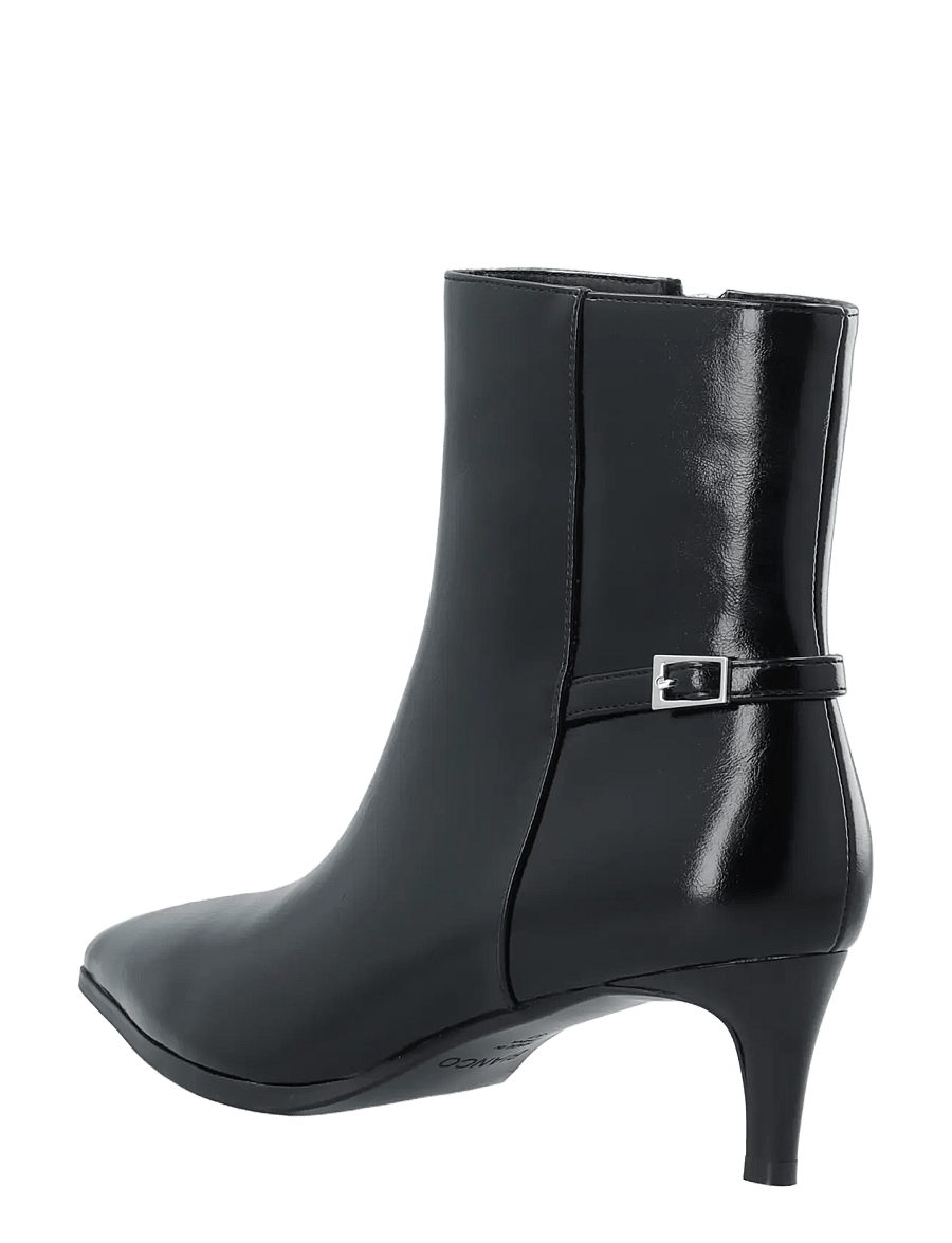 Bianco - BIAABBIE Buckle Zip Boot Faux Leather - heeled ankle boots - black pratia - 2