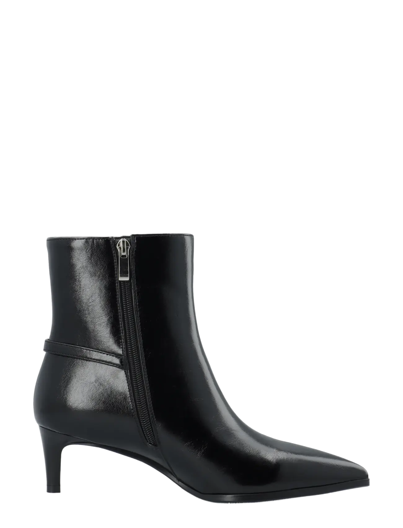 Bianco - BIAABBIE Buckle Zip Boot Faux Leather - heeled ankle boots - black pratia - 3
