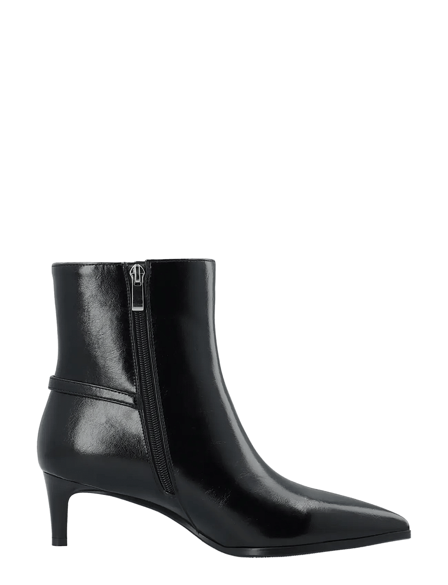 Bianco - BIAABBIE Buckle Zip Boot Faux Leather - heeled ankle boots - black pratia - 3
