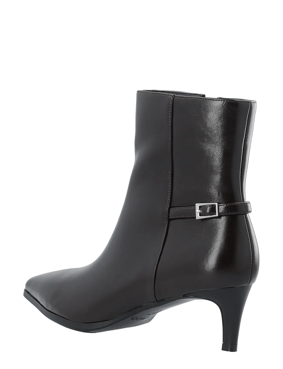 Bianco - BIAABBIE Buckle Zip Boot Faux Leather - stiefeletten mit absatz - brown pratia - 2