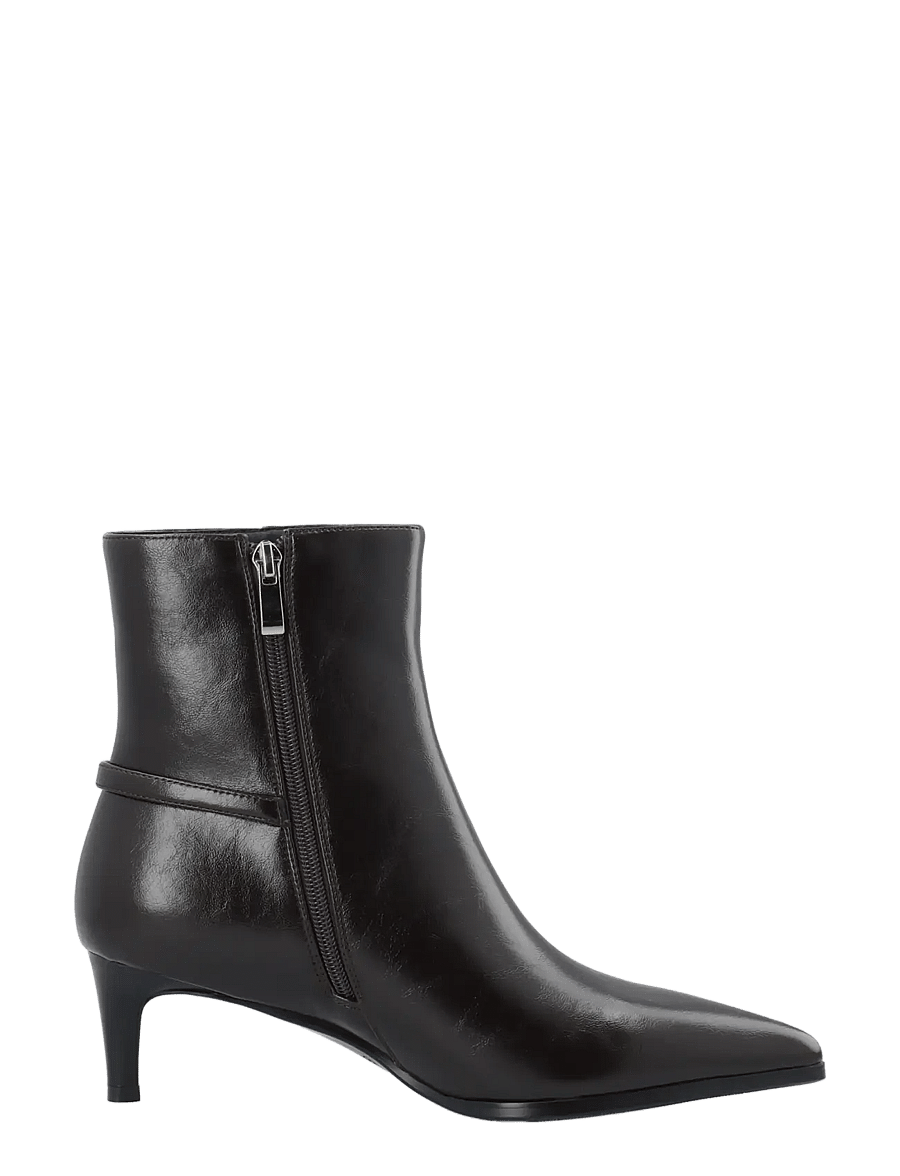 Bianco - BIAABBIE Buckle Zip Boot Faux Leather - stiefeletten mit absatz - brown pratia - 3