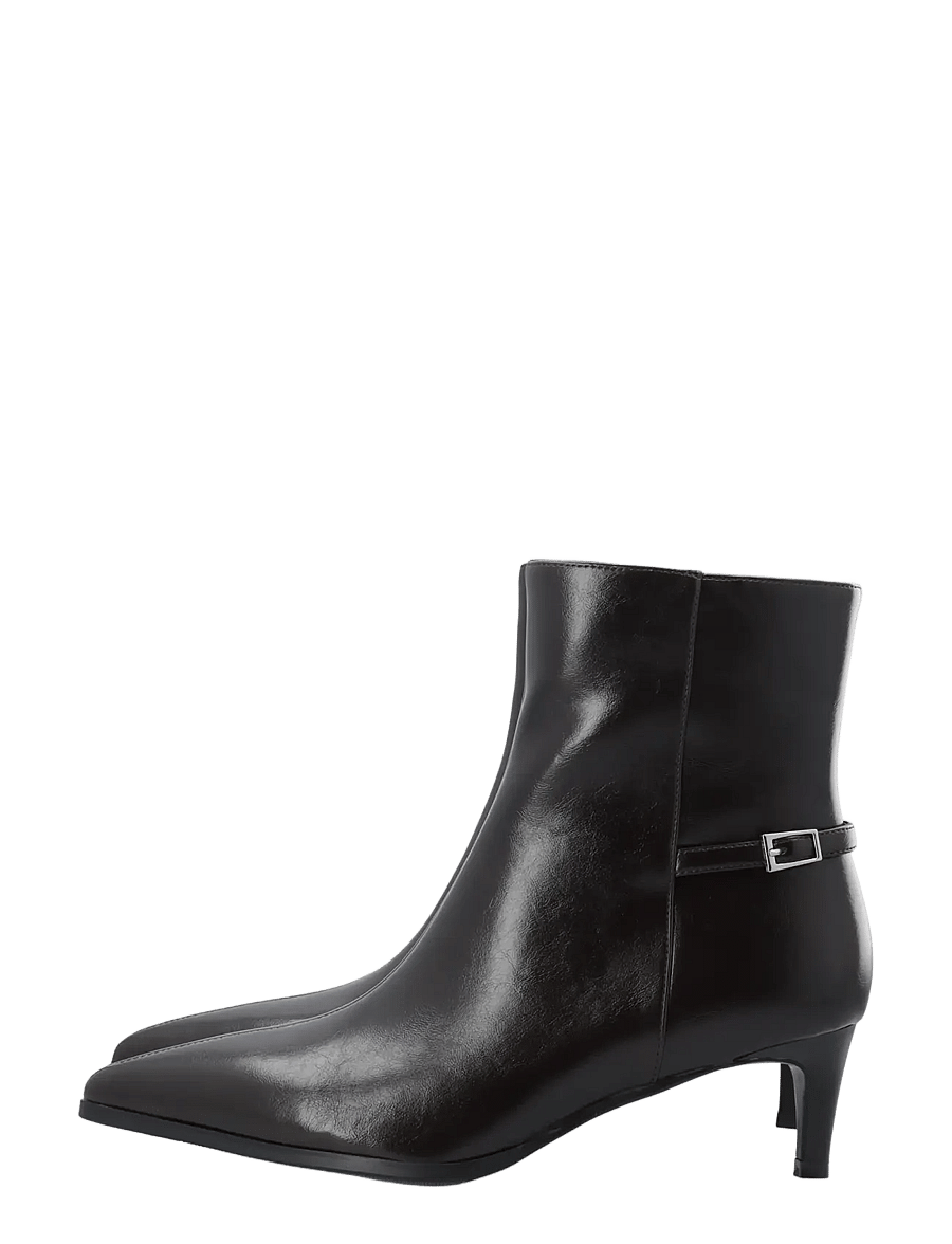 Bianco - BIAABBIE Buckle Zip Boot Faux Leather - stiefeletten mit absatz - brown pratia - 5