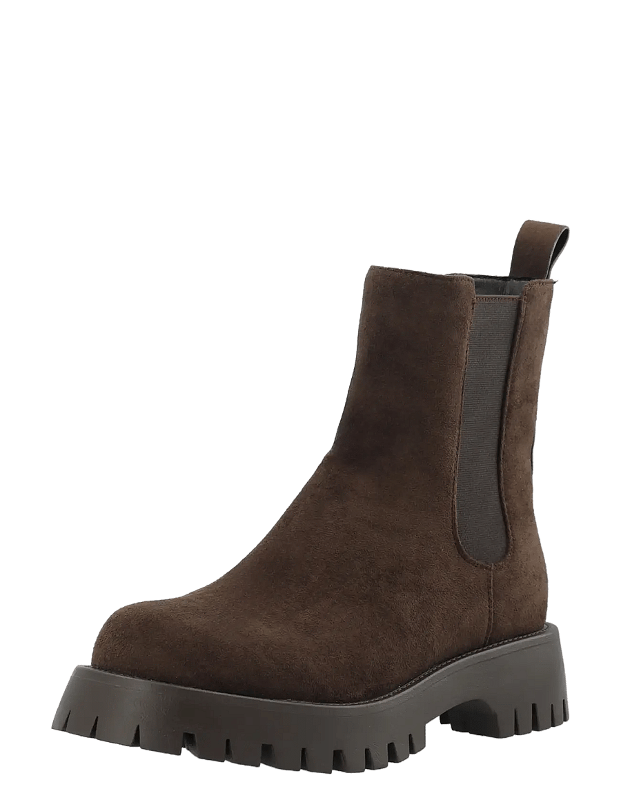 Bianco - BIAARCHIE Chelsea Boot Faux Suede - chelsea-saapad - brown - 0