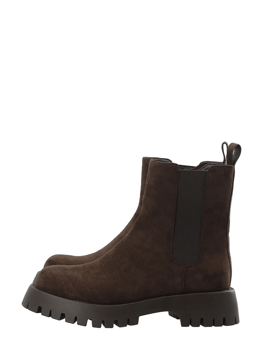 Bianco - BIAARCHIE Chelsea Boot Faux Suede - chelsea-saapad - brown - 5