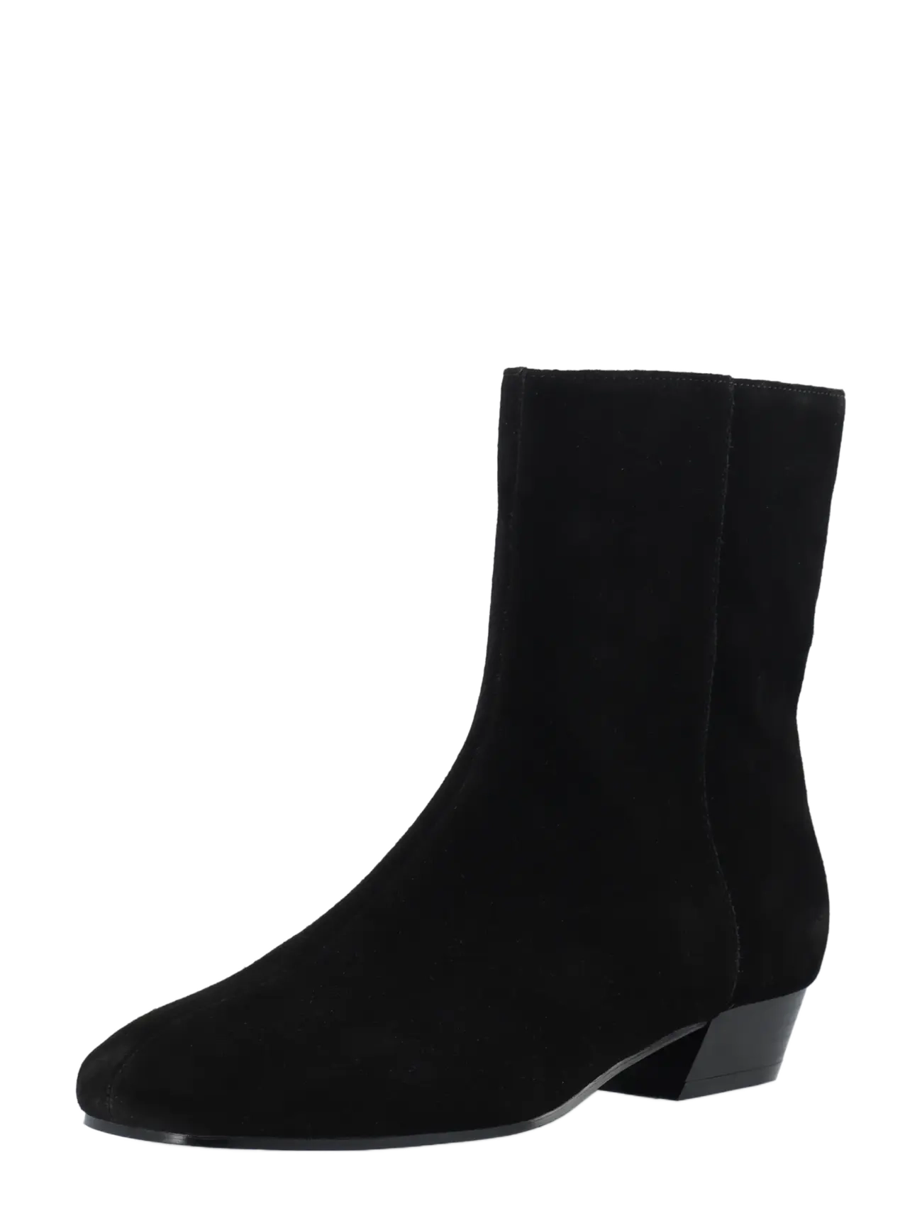 Bianco BIAEVIE Zip Boot Suede - Jalanõud - BLACK / black