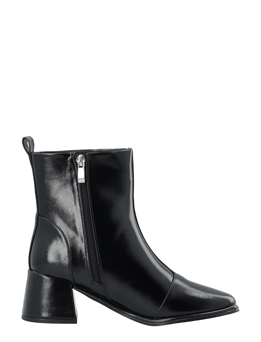 Bianco - BIAJOLANDA Ankle Zip Boot Faux Leather - black pratia - 3
