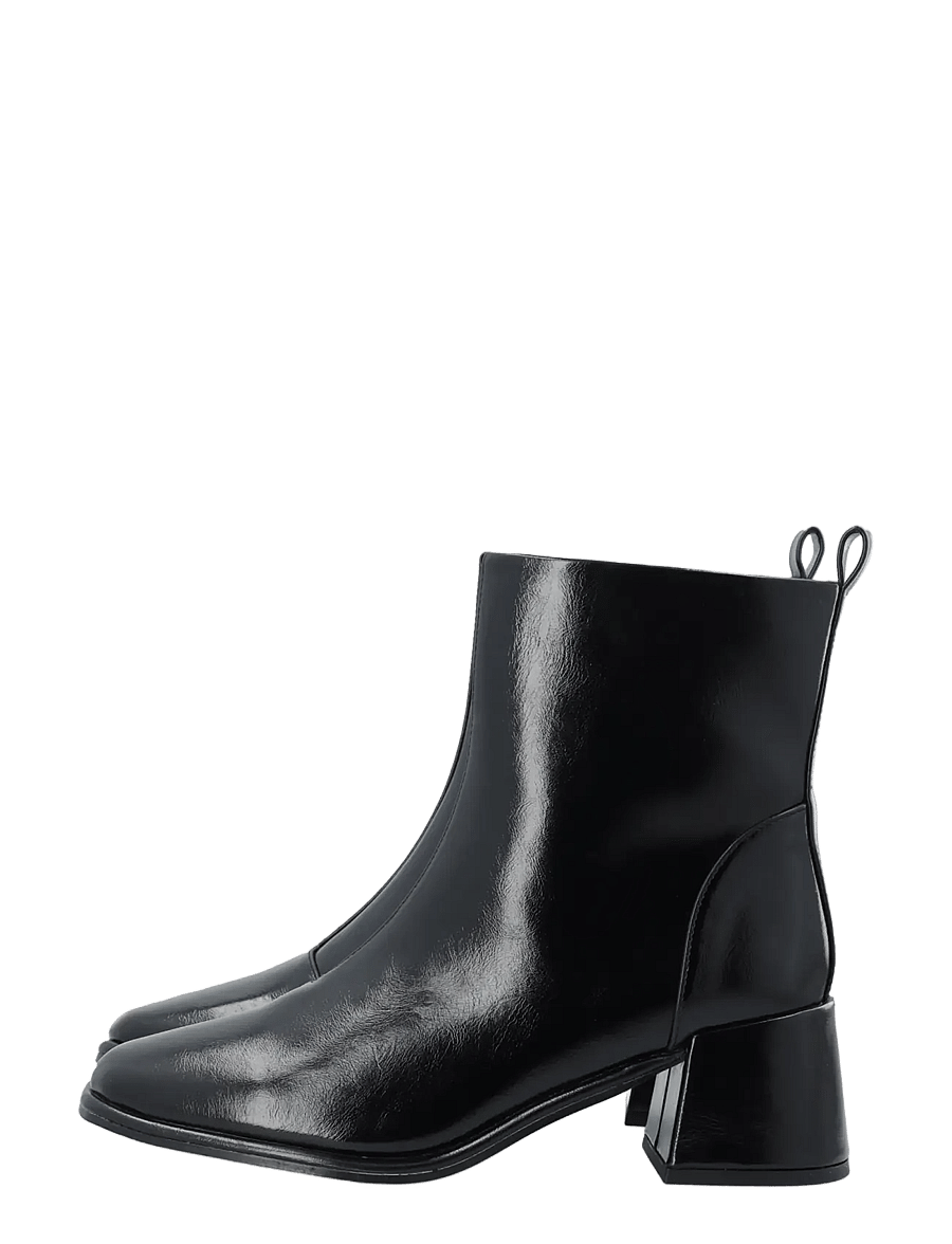Bianco - BIAJOLANDA Ankle Zip Boot Faux Leather - black pratia - 5