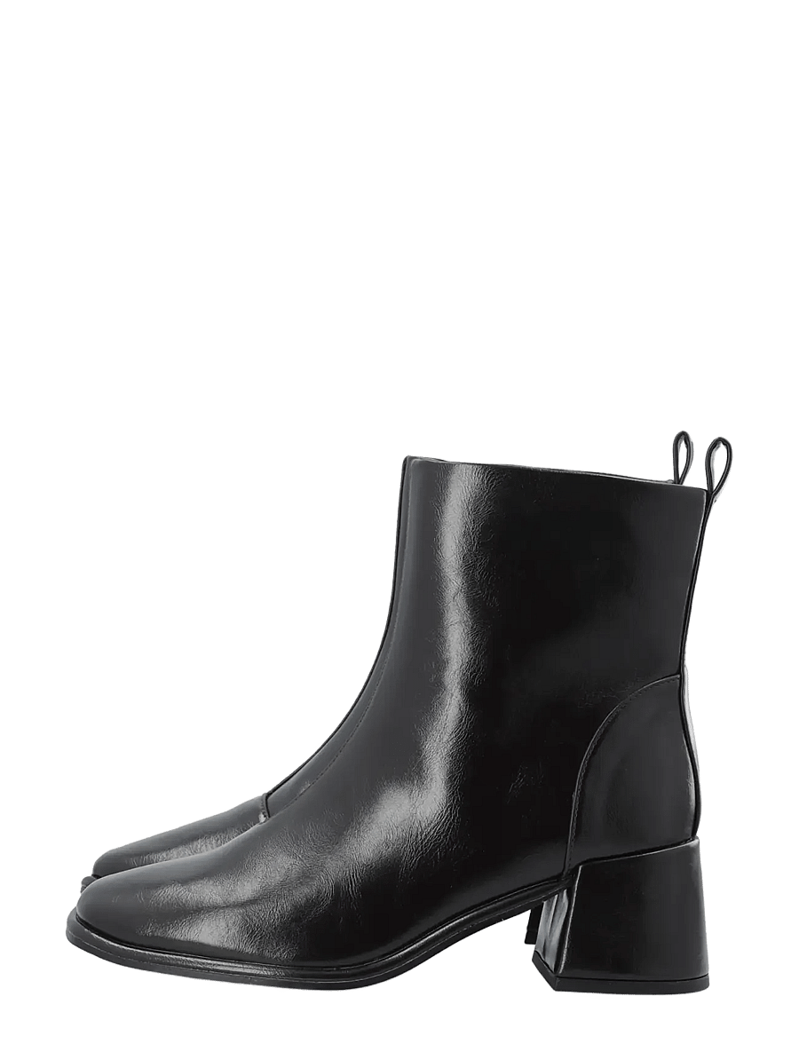 Bianco - BIAJOLANDA Ankle Zip Boot Faux Leather - kontsaga poolsaapad - brown pratia - 5