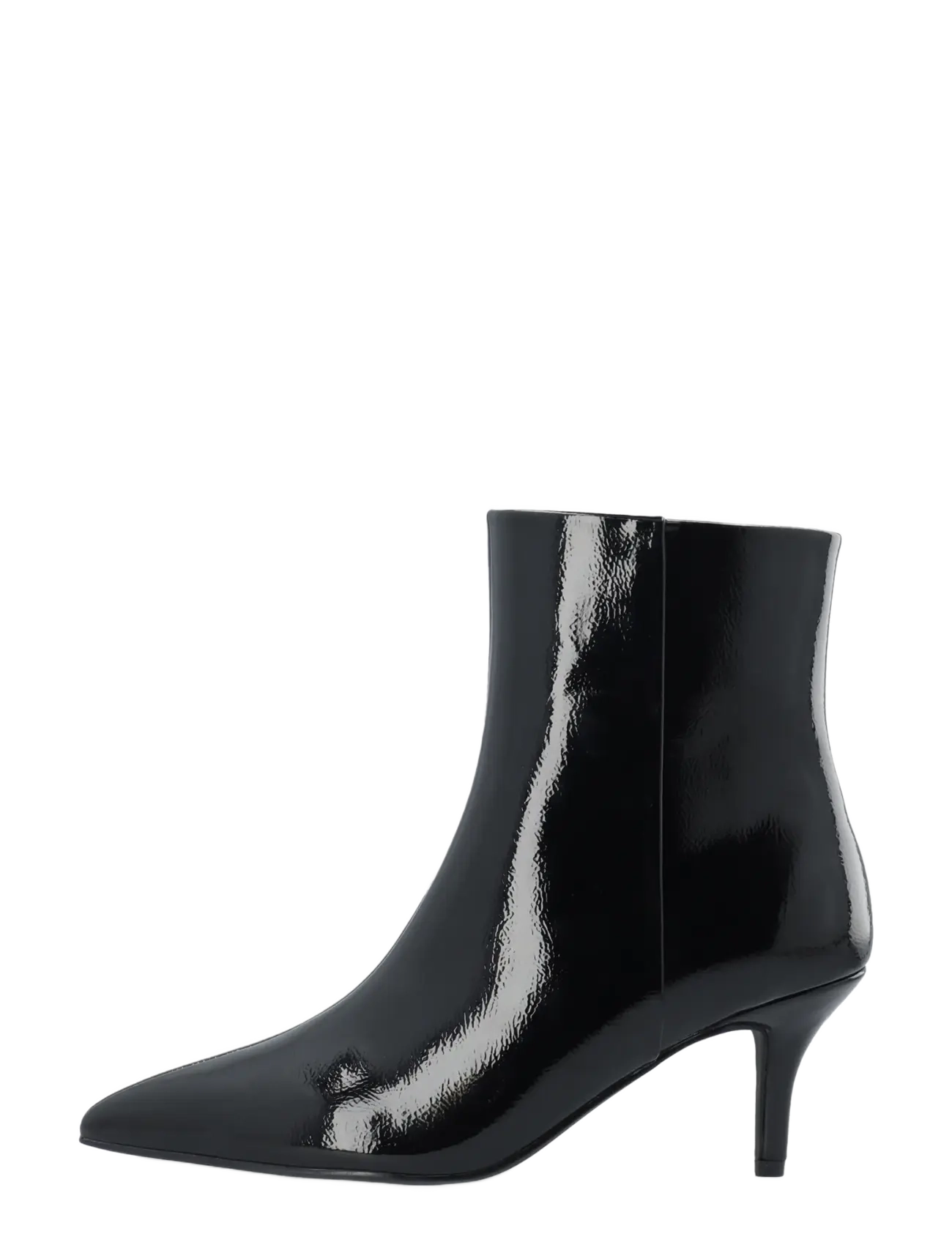 Bianco - BIATYRA Ankel Zip Boot Faux Leather - kontsaga poolsaapad - black patent - 1
